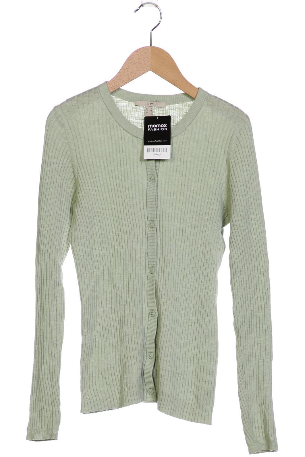 

edc by Esprit Damen Strickjacke, hellgrün, Gr. 34