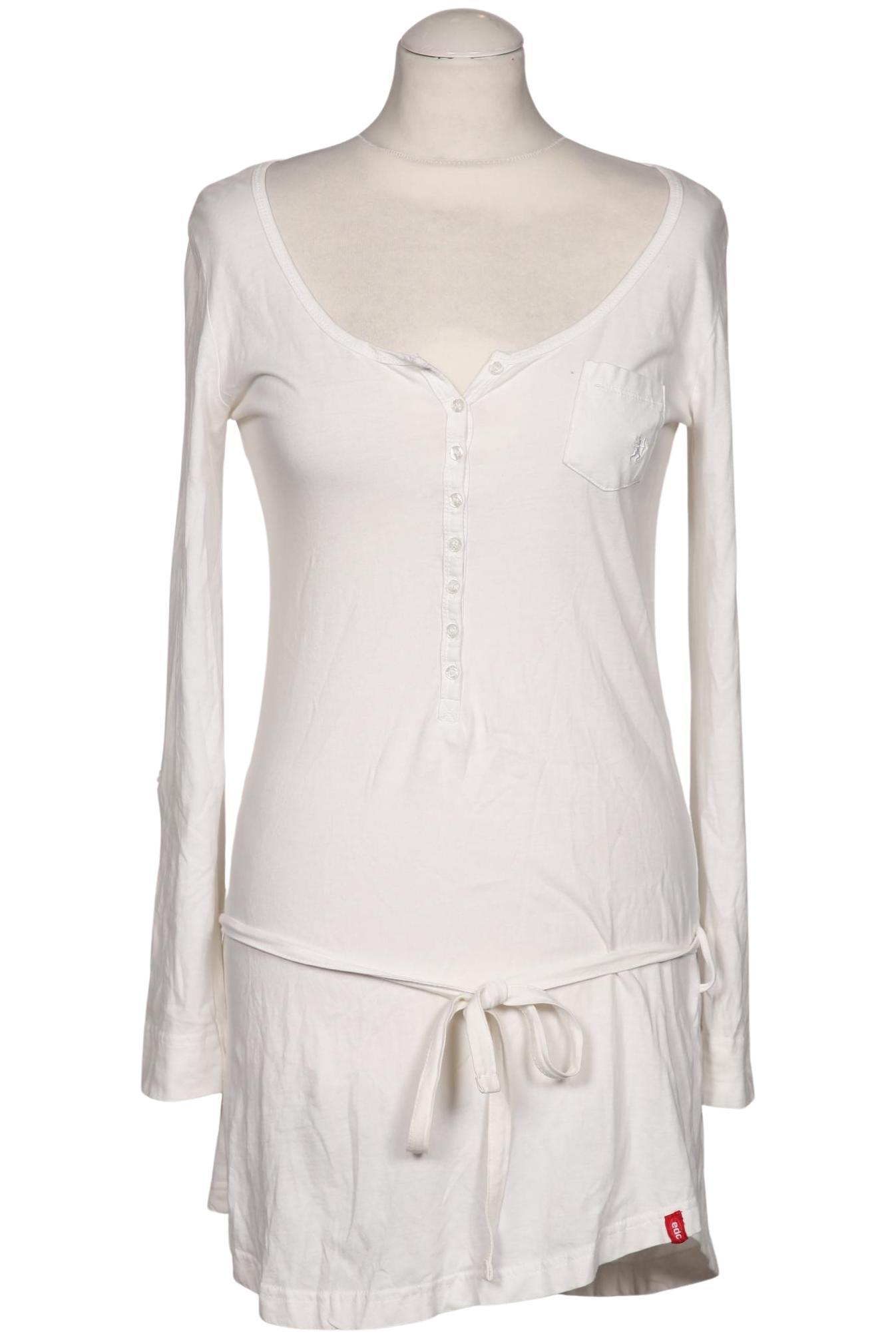 

edc by Esprit Damen Langarmshirt, weiß, Gr. 36