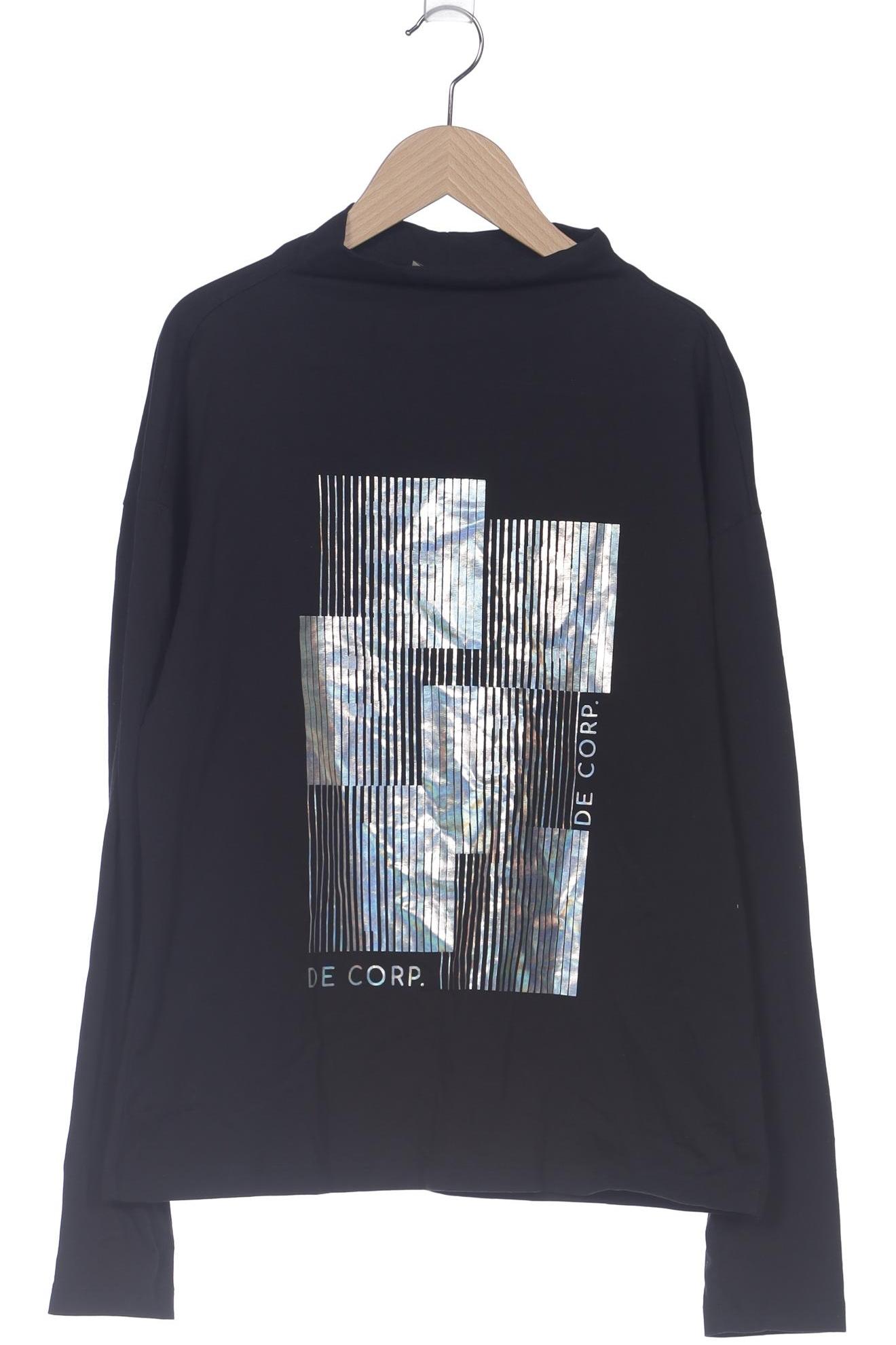 

edc by Esprit Damen Langarmshirt, schwarz, Gr. 38