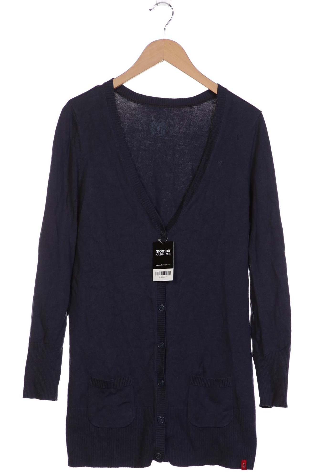 

edc by Esprit Damen Strickjacke, marineblau, Gr. 44