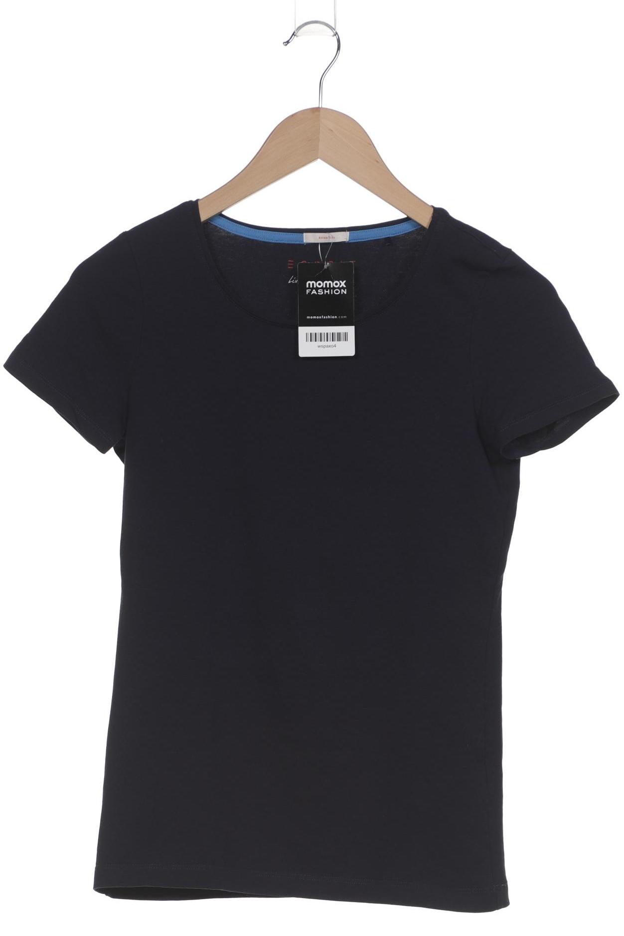 

edc by Esprit Damen T-Shirt, marineblau, Gr. 36