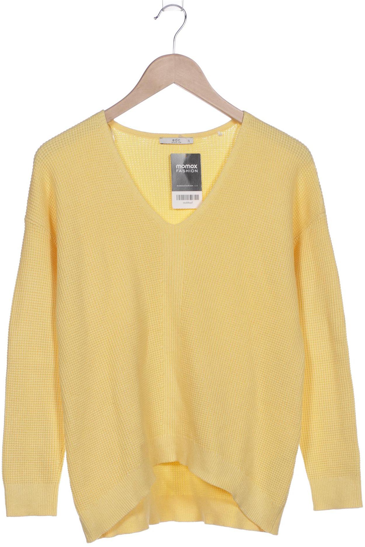 

edc by Esprit Damen Pullover, gelb, Gr. 36