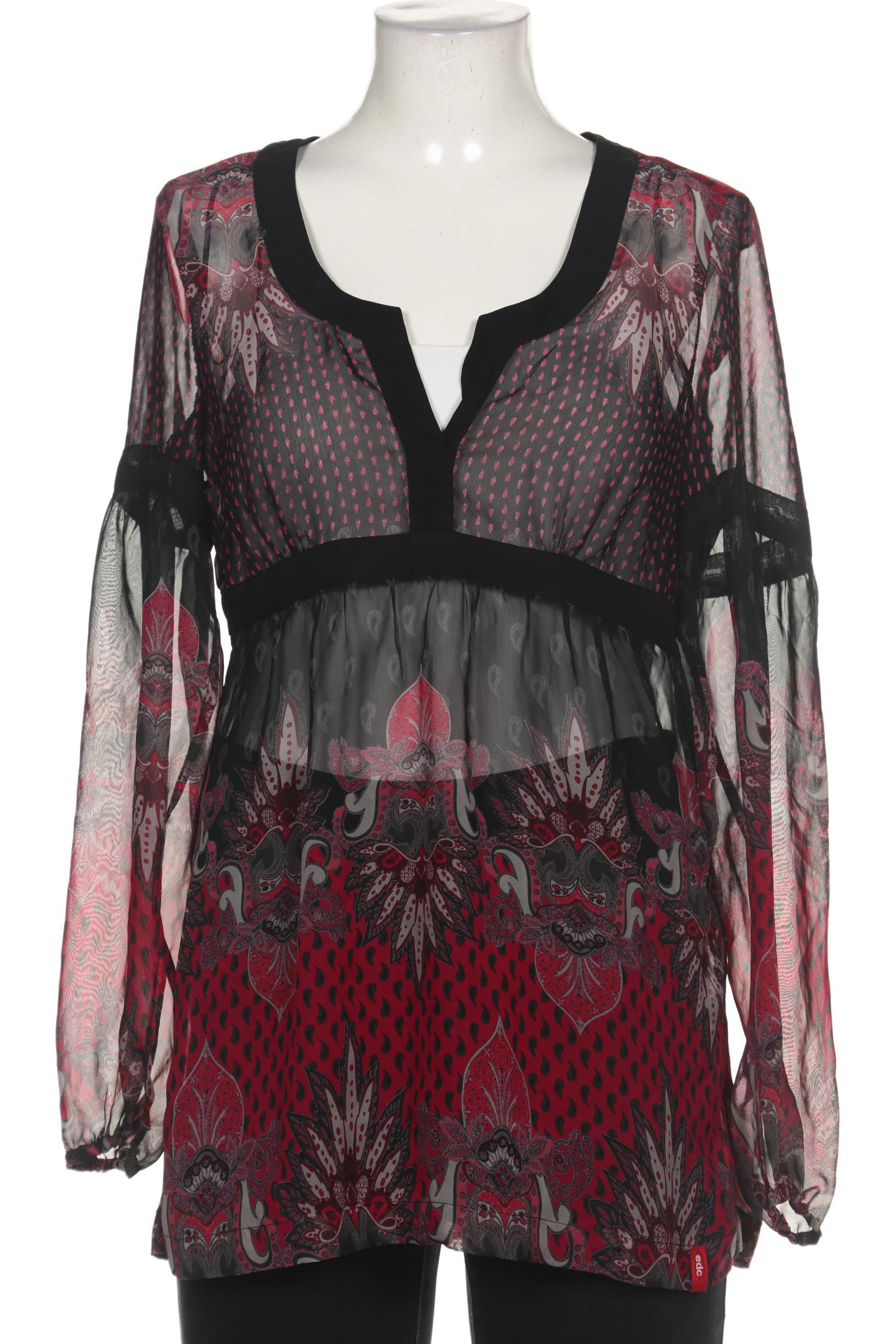 

edc by Esprit Damen Bluse, schwarz, Gr. 42