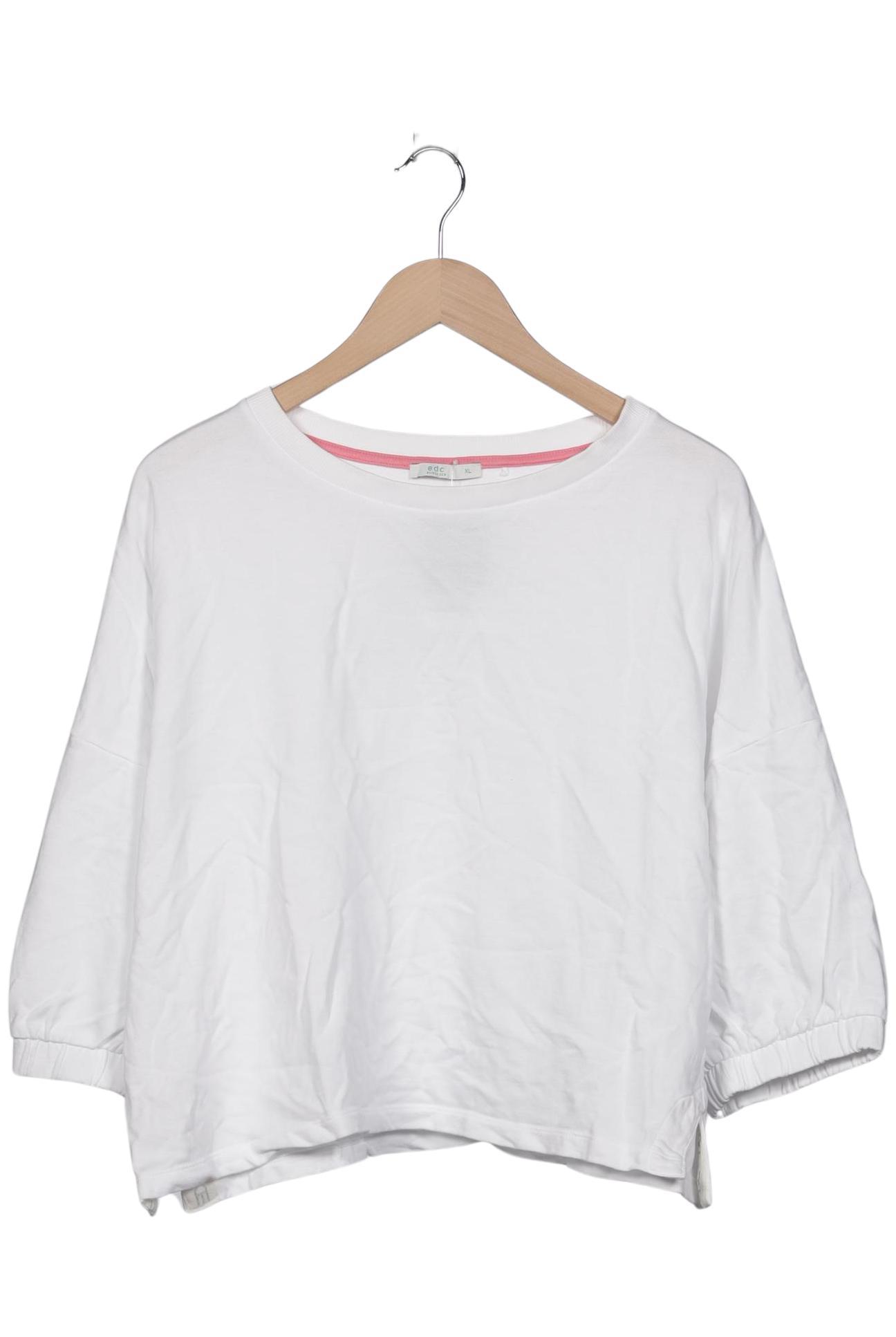 

edc by Esprit Damen Sweatshirt, weiß, Gr. 44