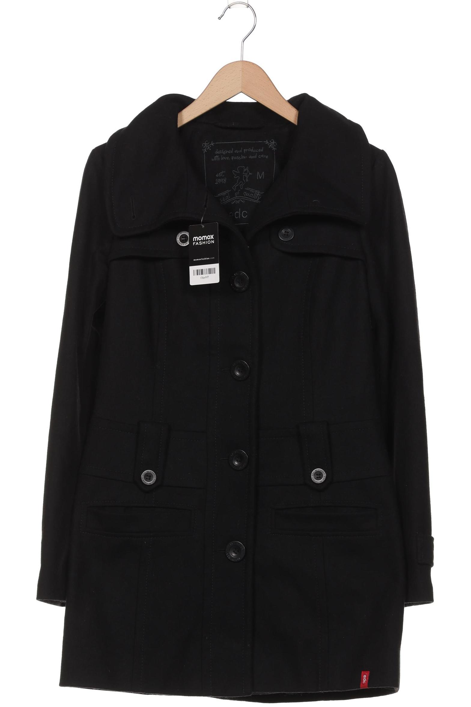 

edc by Esprit Damen Mantel, schwarz, Gr. 48