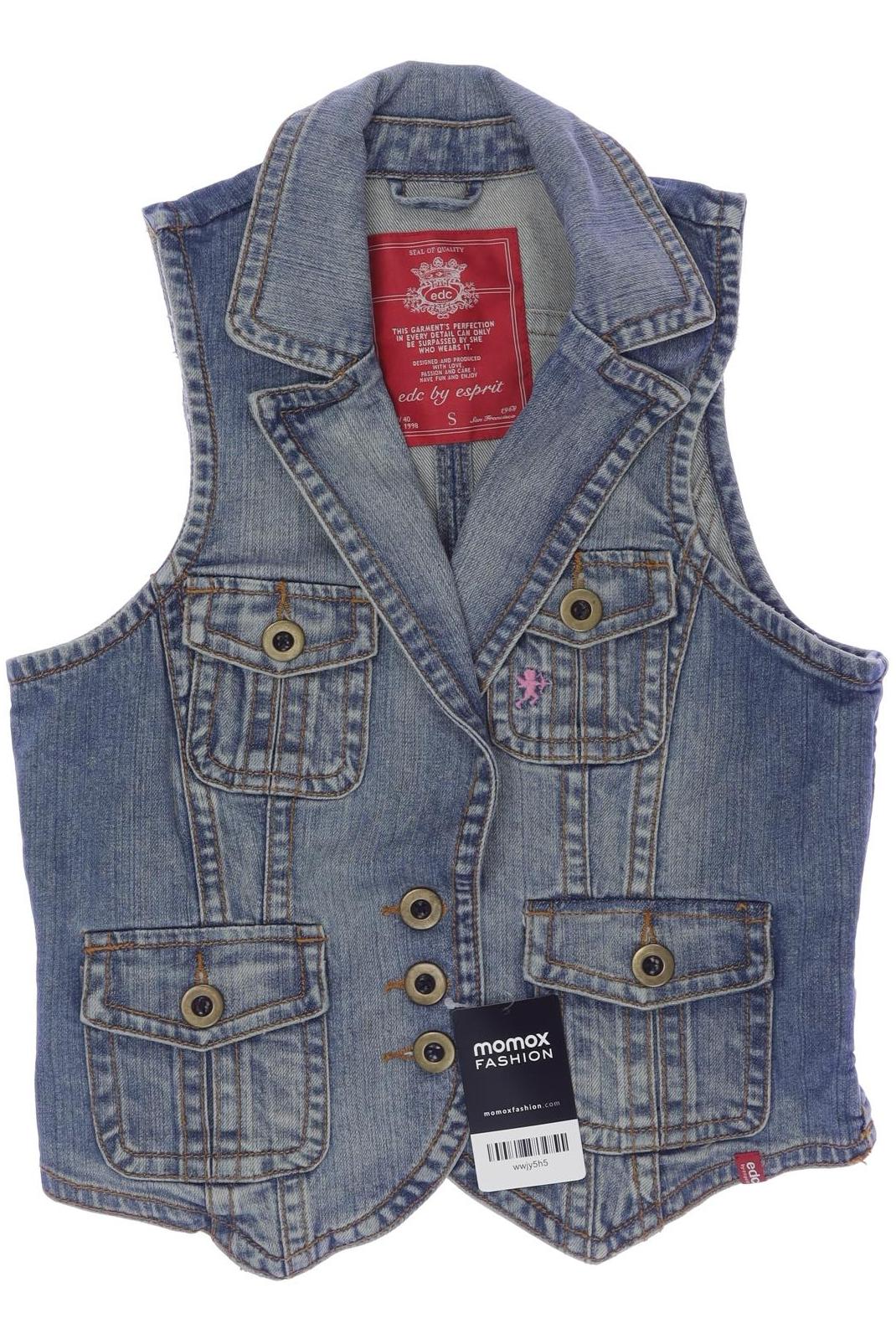 

edc by Esprit Damen Weste, blau, Gr. 36