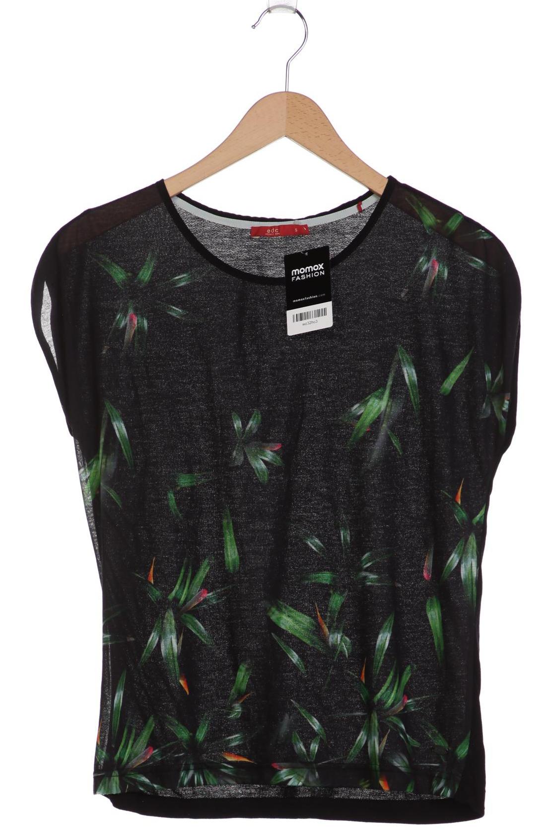 

edc by Esprit Damen T-Shirt, schwarz, Gr. 36