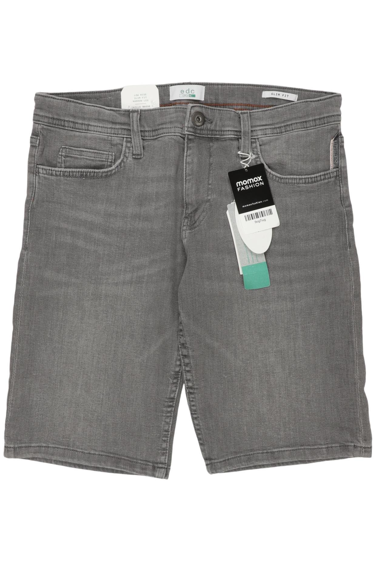 

edc by Esprit Herren Shorts, grau, Gr. 30