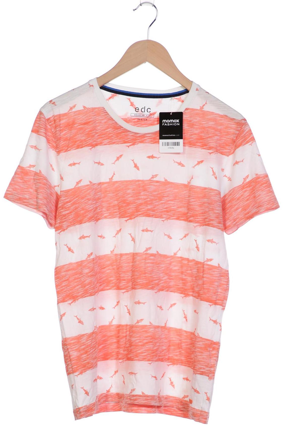 

edc by Esprit Herren T-Shirt, orange, Gr. 48