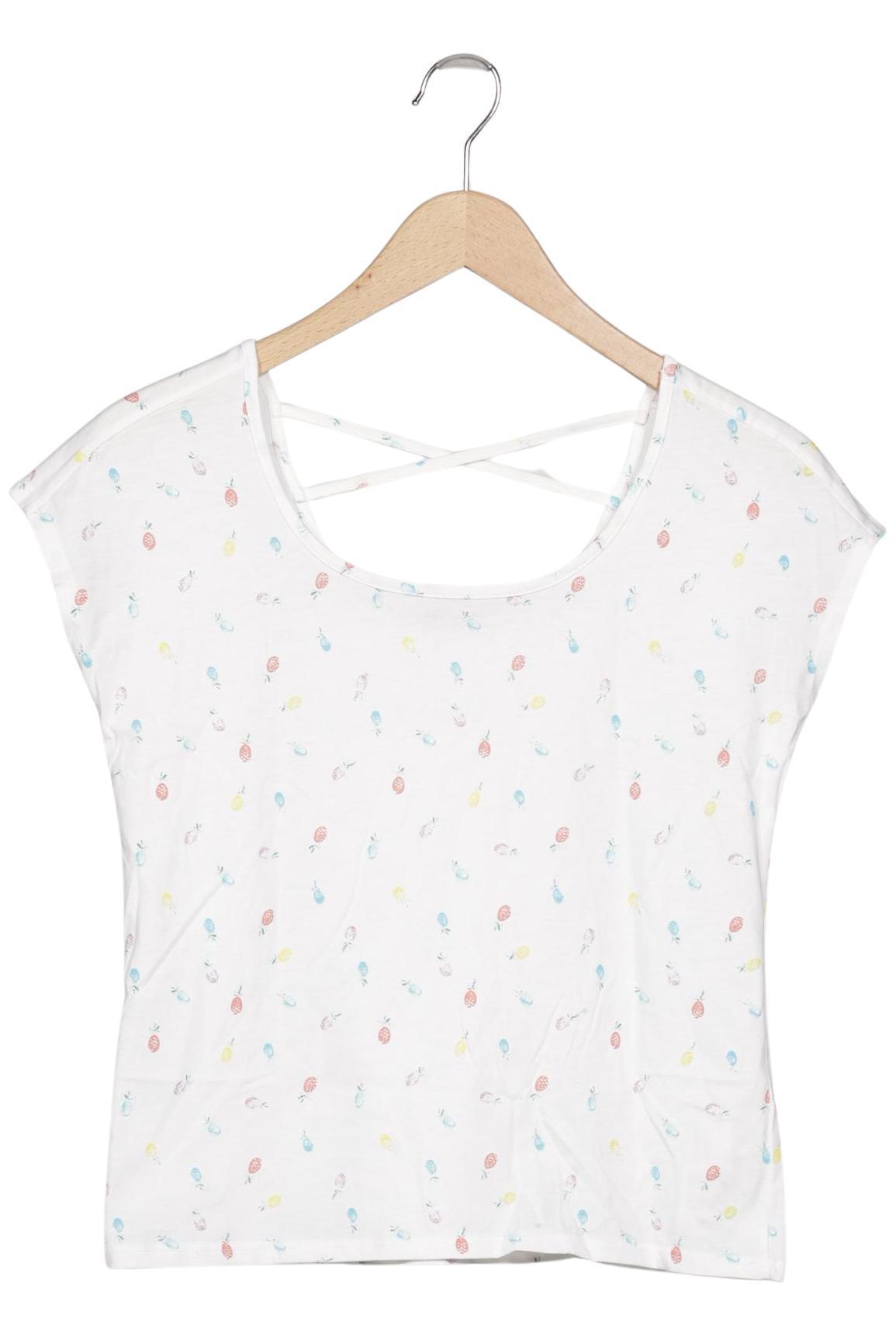 

edc by Esprit Damen T-Shirt, weiß, Gr. 34