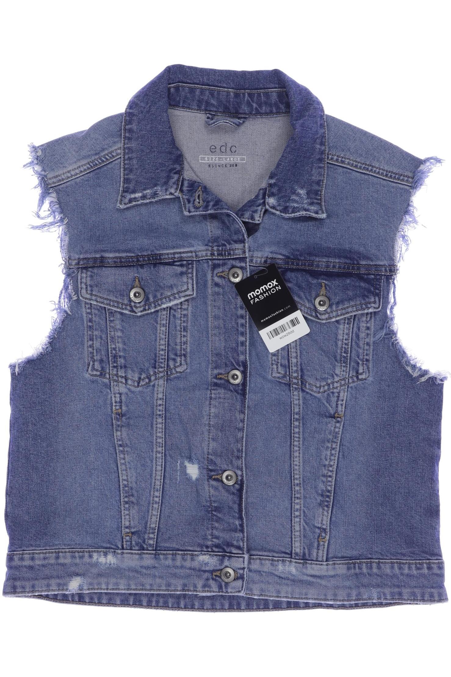 

edc by Esprit Damen Weste, blau, Gr. 42