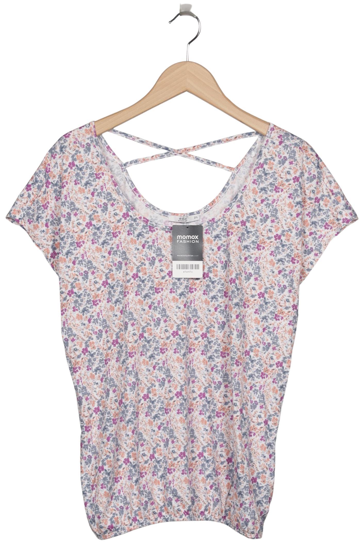 

edc by Esprit Damen T-Shirt, mehrfarbig, Gr. 46