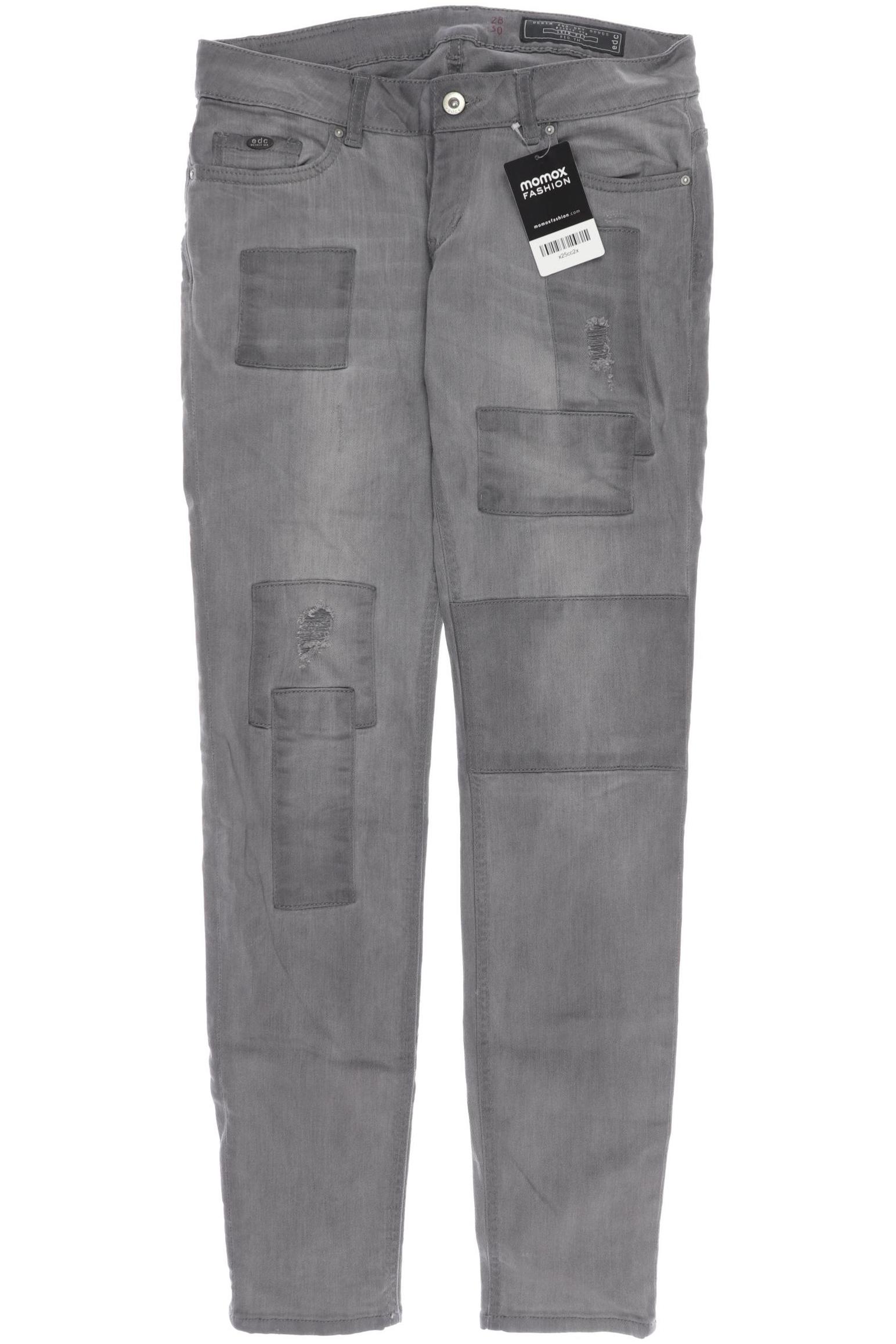

edc by Esprit Damen Jeans, grau, Gr. 28