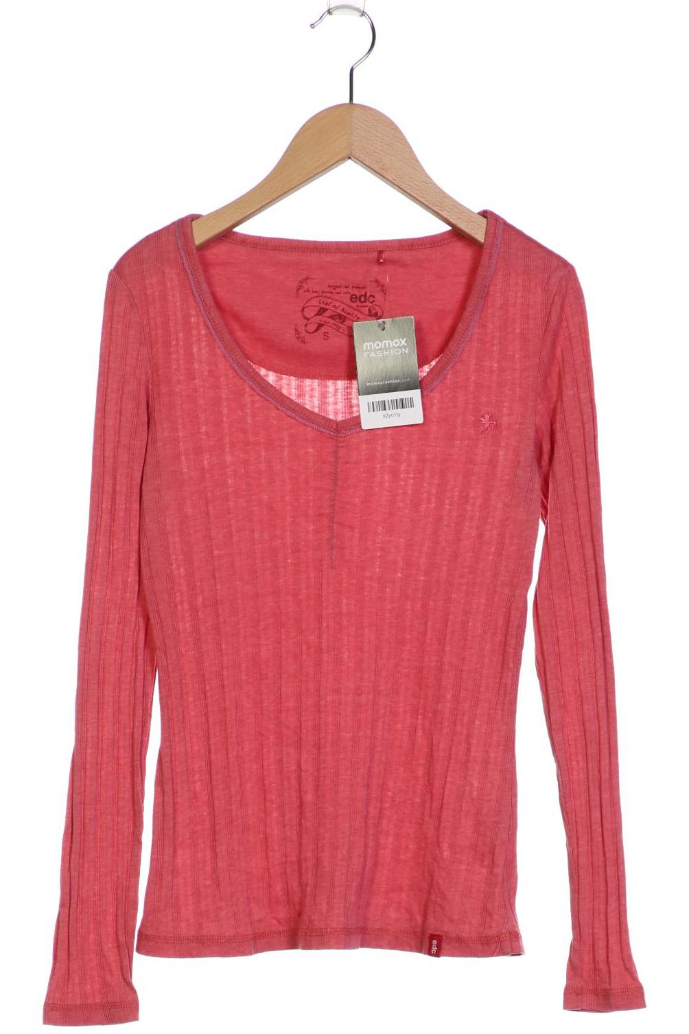 

edc by Esprit Damen Langarmshirt, pink, Gr. 36