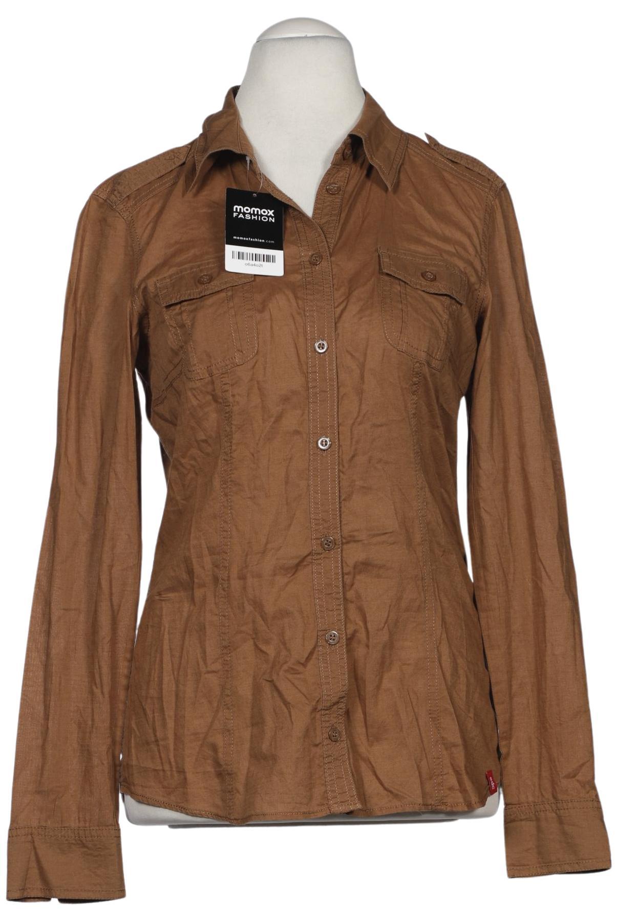 

edc by Esprit Damen Bluse, braun, Gr. 38