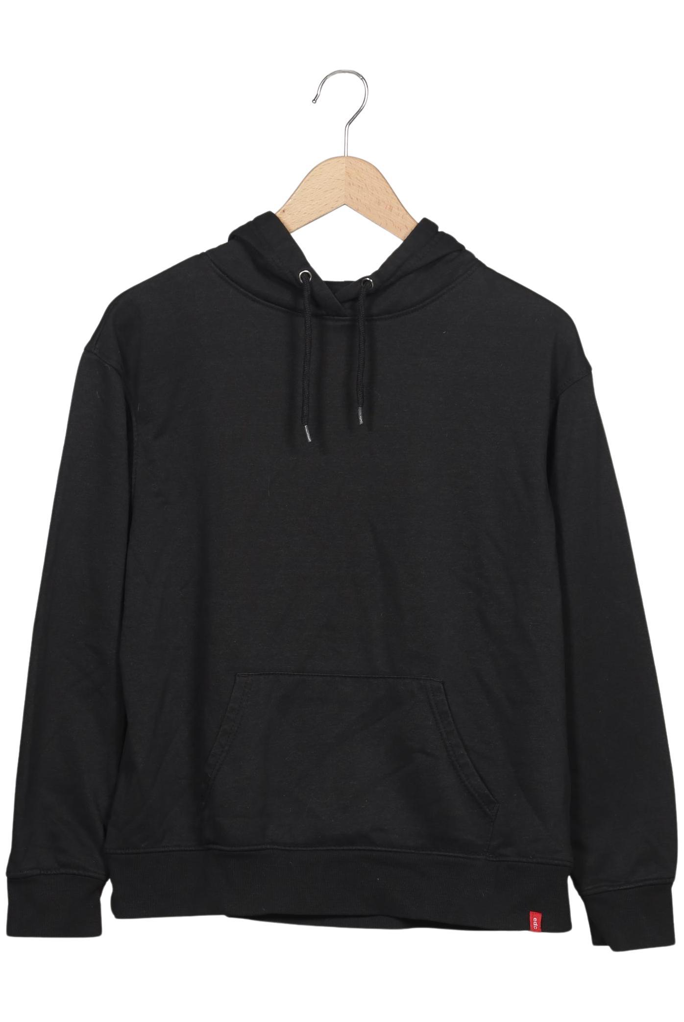 

edc by Esprit Damen Kapuzenpullover, schwarz, Gr. 42