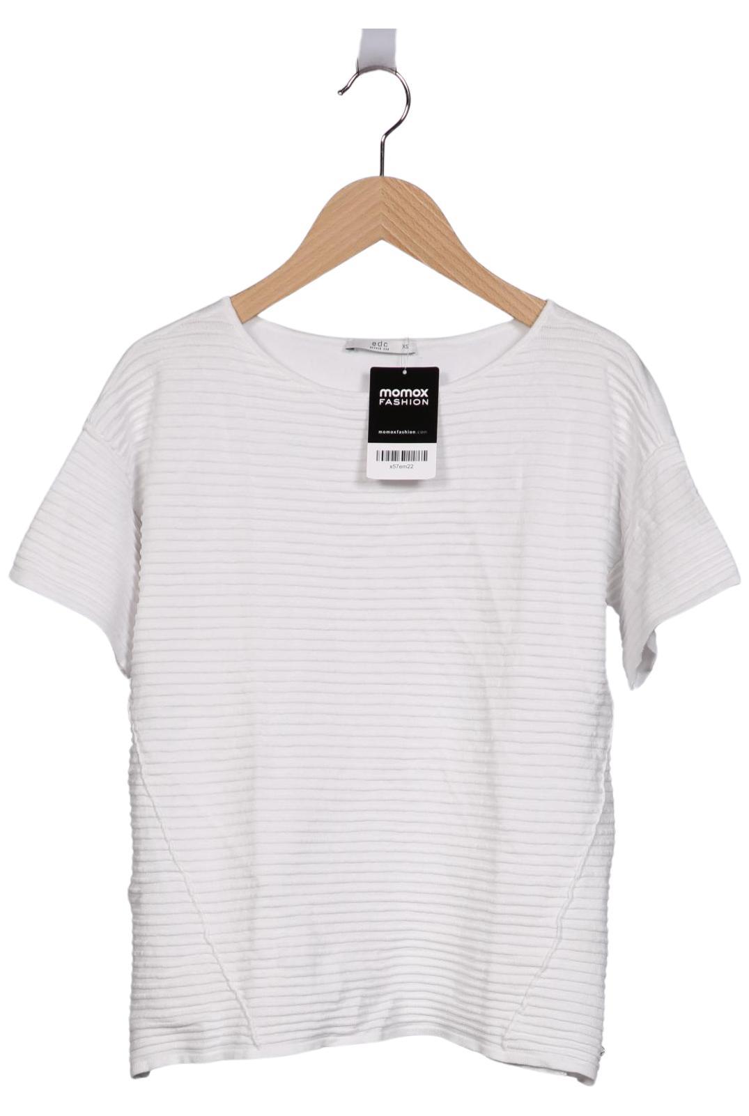 

edc by Esprit Damen T-Shirt, weiß, Gr. 34