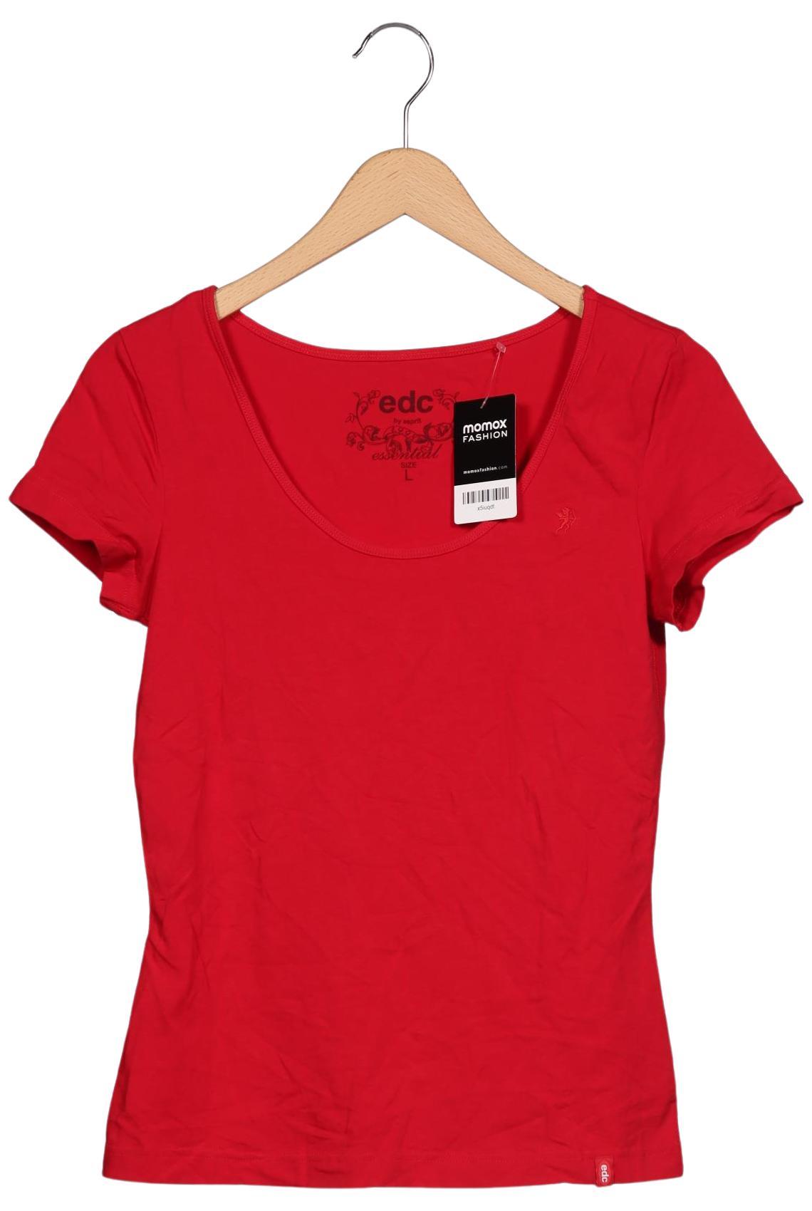 

edc by Esprit Damen T-Shirt, rot, Gr. 42