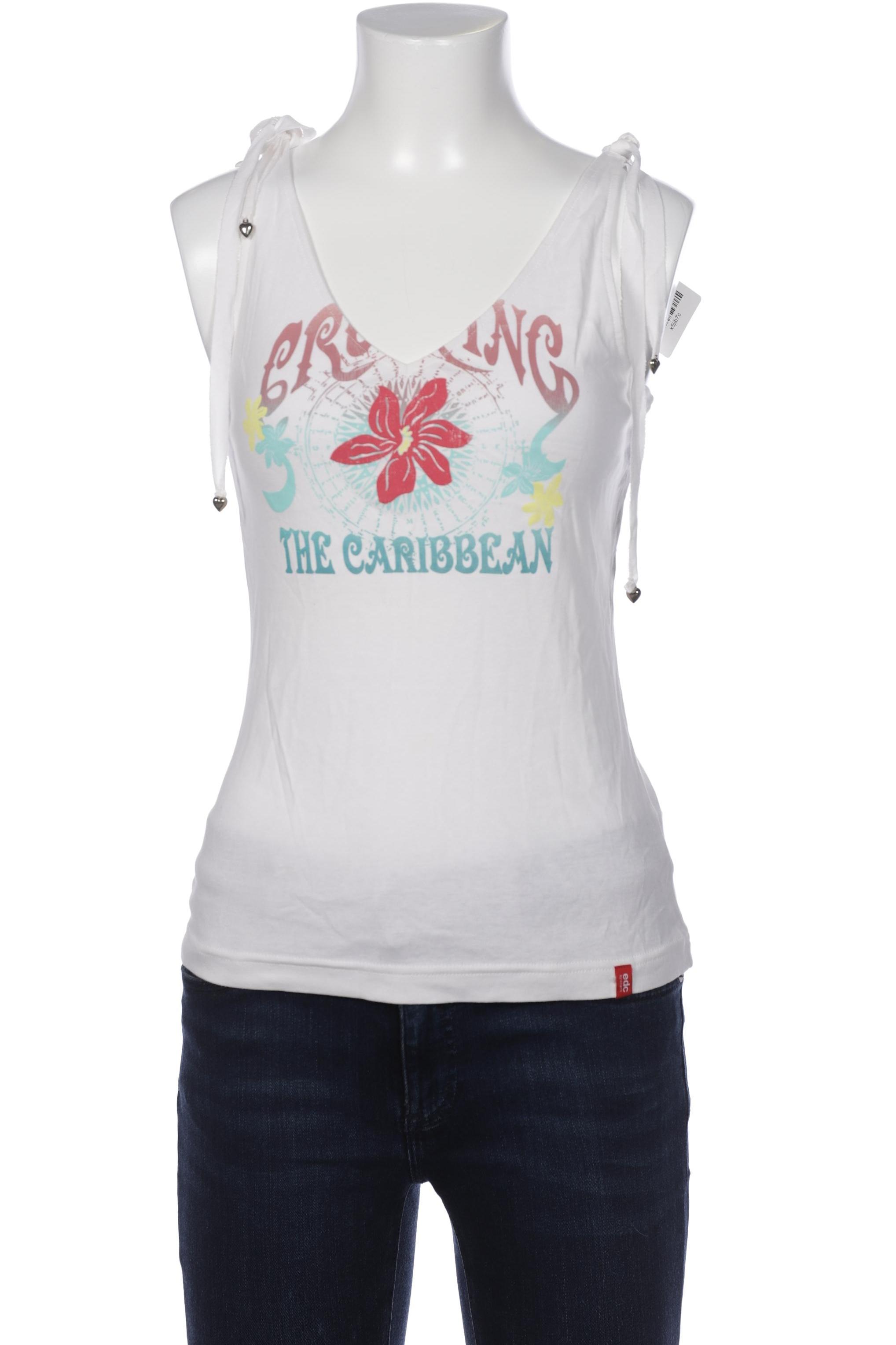 

edc by Esprit Damen Top, weiß, Gr. 38