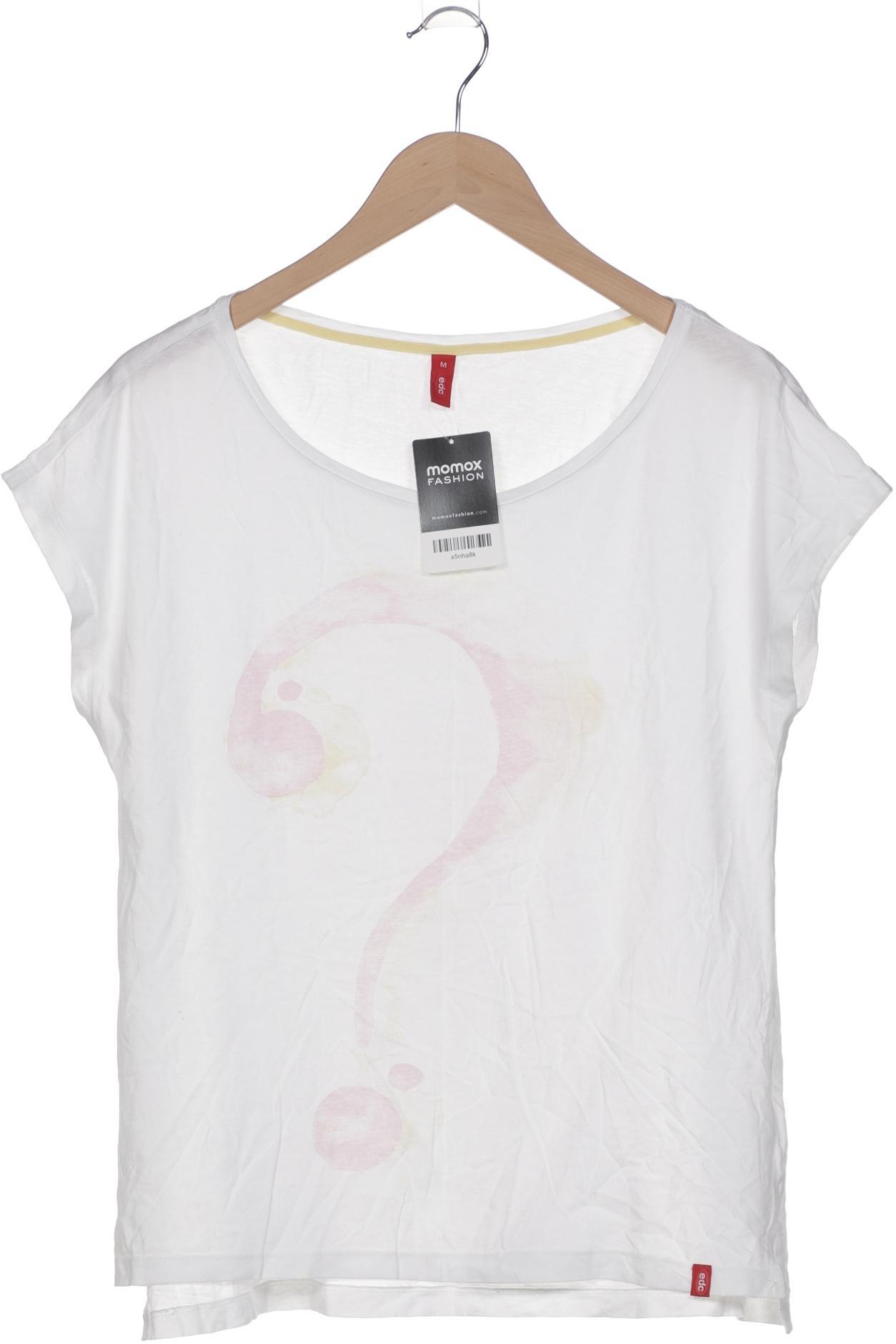 

edc by Esprit Damen T-Shirt, weiß, Gr. 38