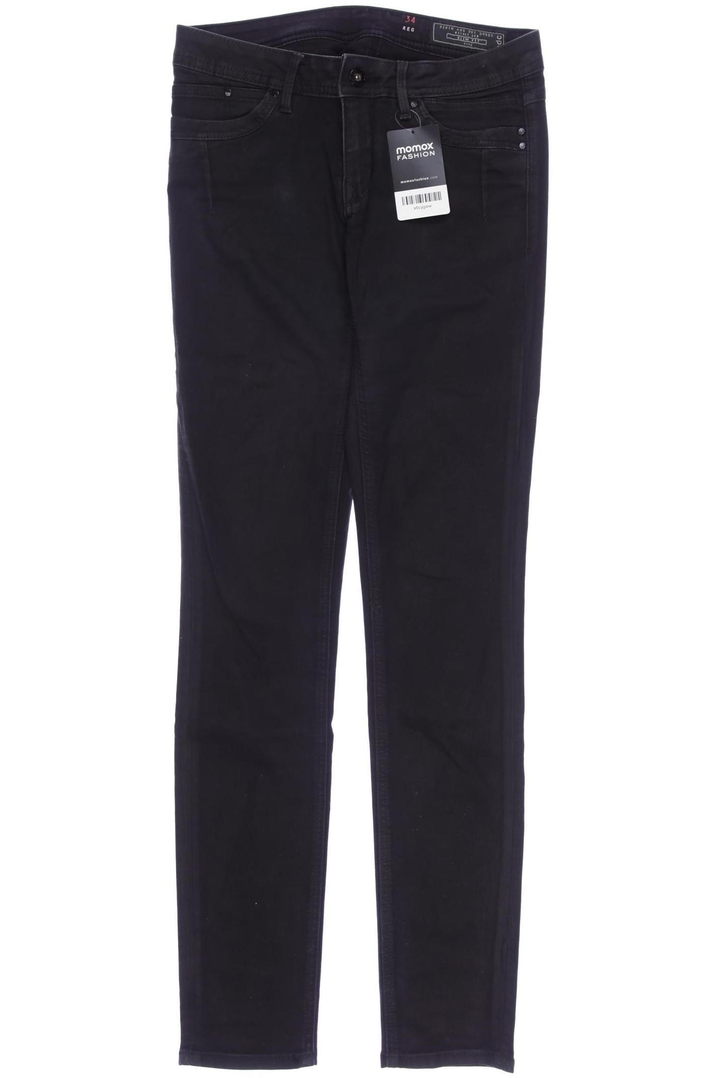 

edc by Esprit Damen Jeans, schwarz, Gr. 34