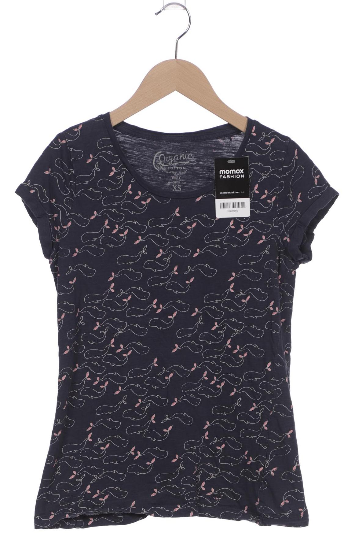 

edc by Esprit Damen T-Shirt, marineblau, Gr. 34