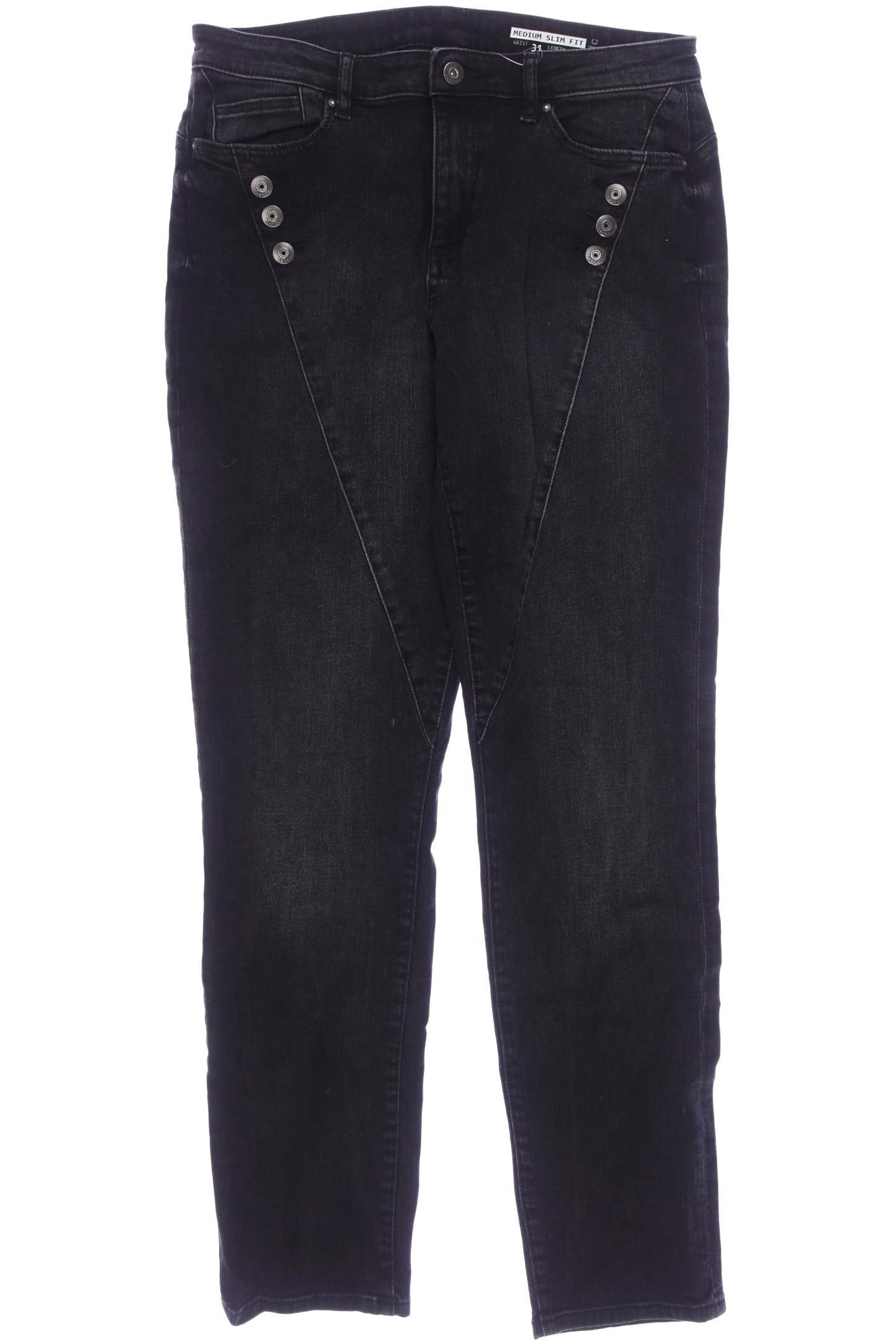 

edc by Esprit Damen Jeans, schwarz, Gr. 31