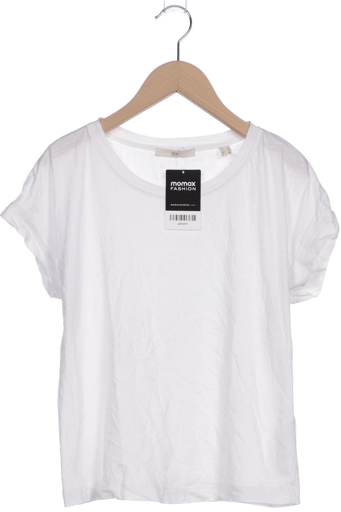 

edc by Esprit Damen T-Shirt, weiß, Gr. 36
