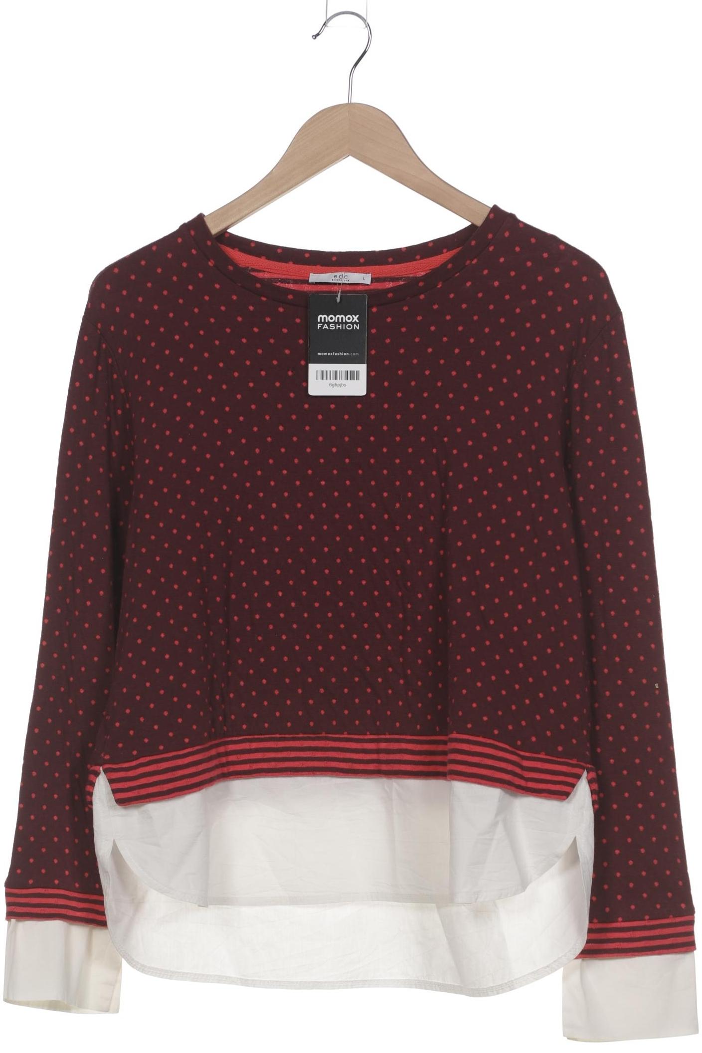 

edc by Esprit Damen Sweatshirt, bordeaux, Gr. 42