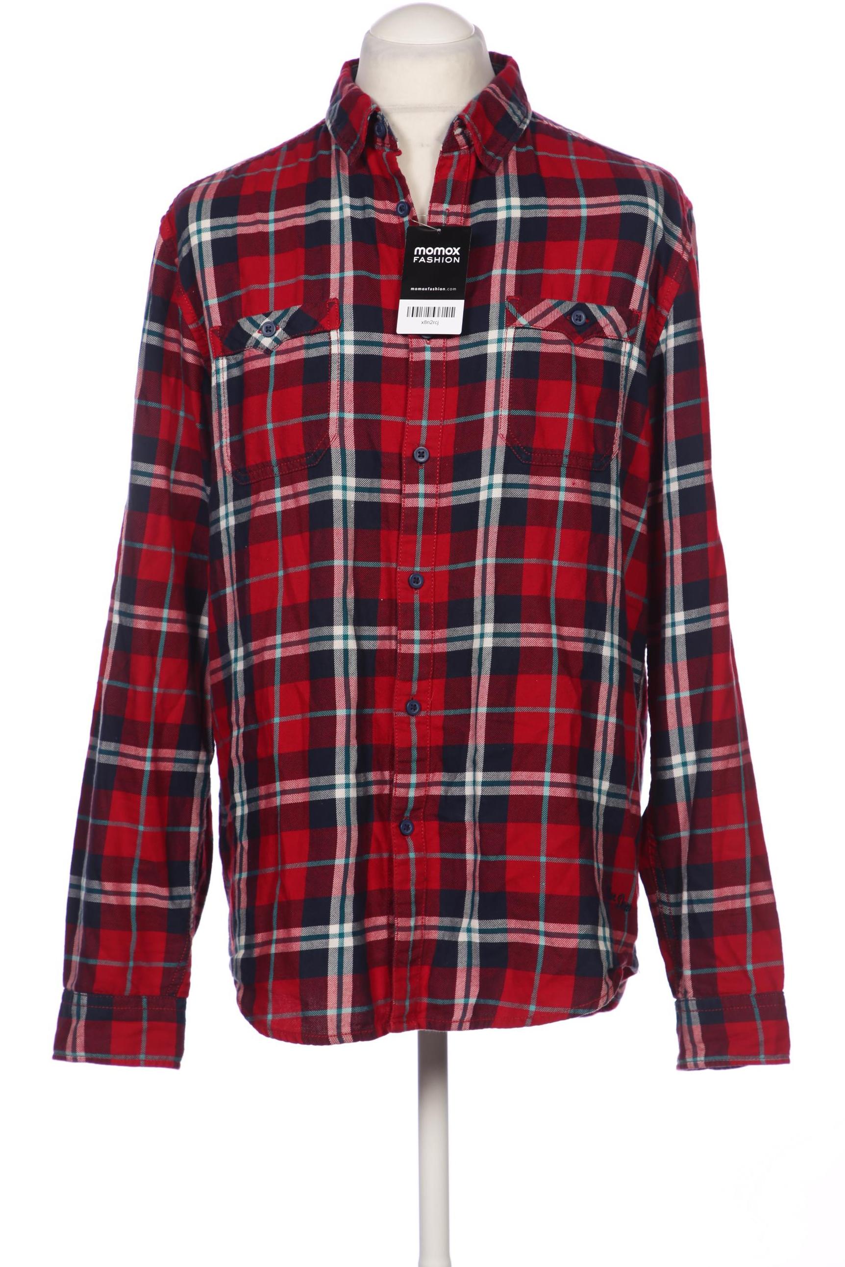 

edc by Esprit Herren Hemd, rot, Gr. 52