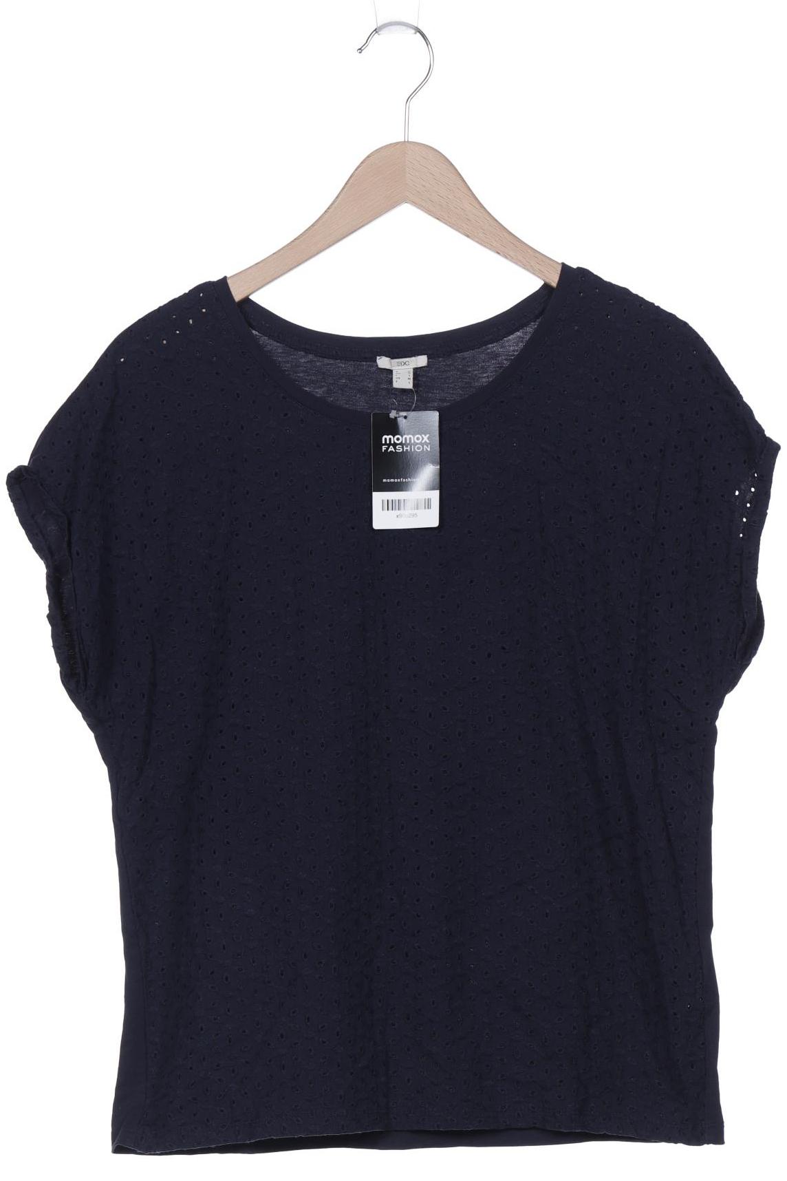 

edc by Esprit Damen T-Shirt, marineblau, Gr. 38