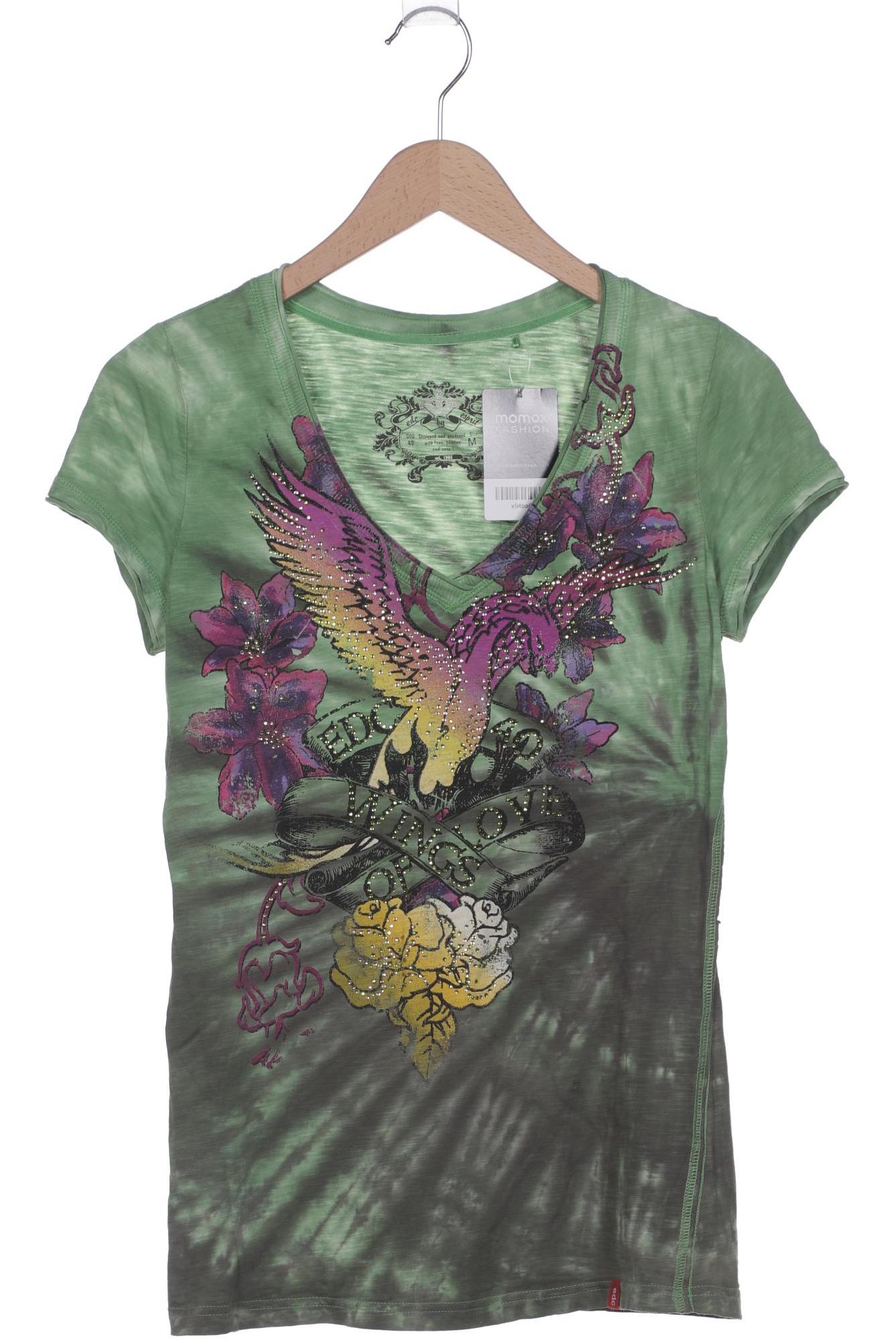 

edc by Esprit Damen T-Shirt, grün, Gr. 38