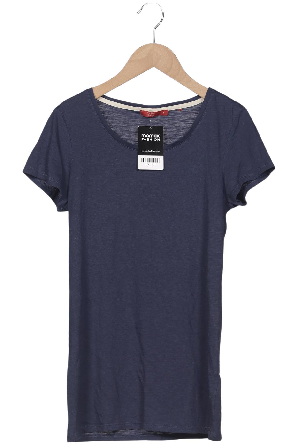 

edc by Esprit Damen T-Shirt, marineblau, Gr. 38