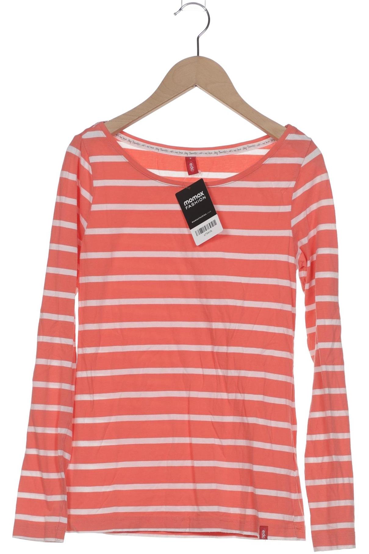 

edc by Esprit Damen Langarmshirt, orange, Gr. 36