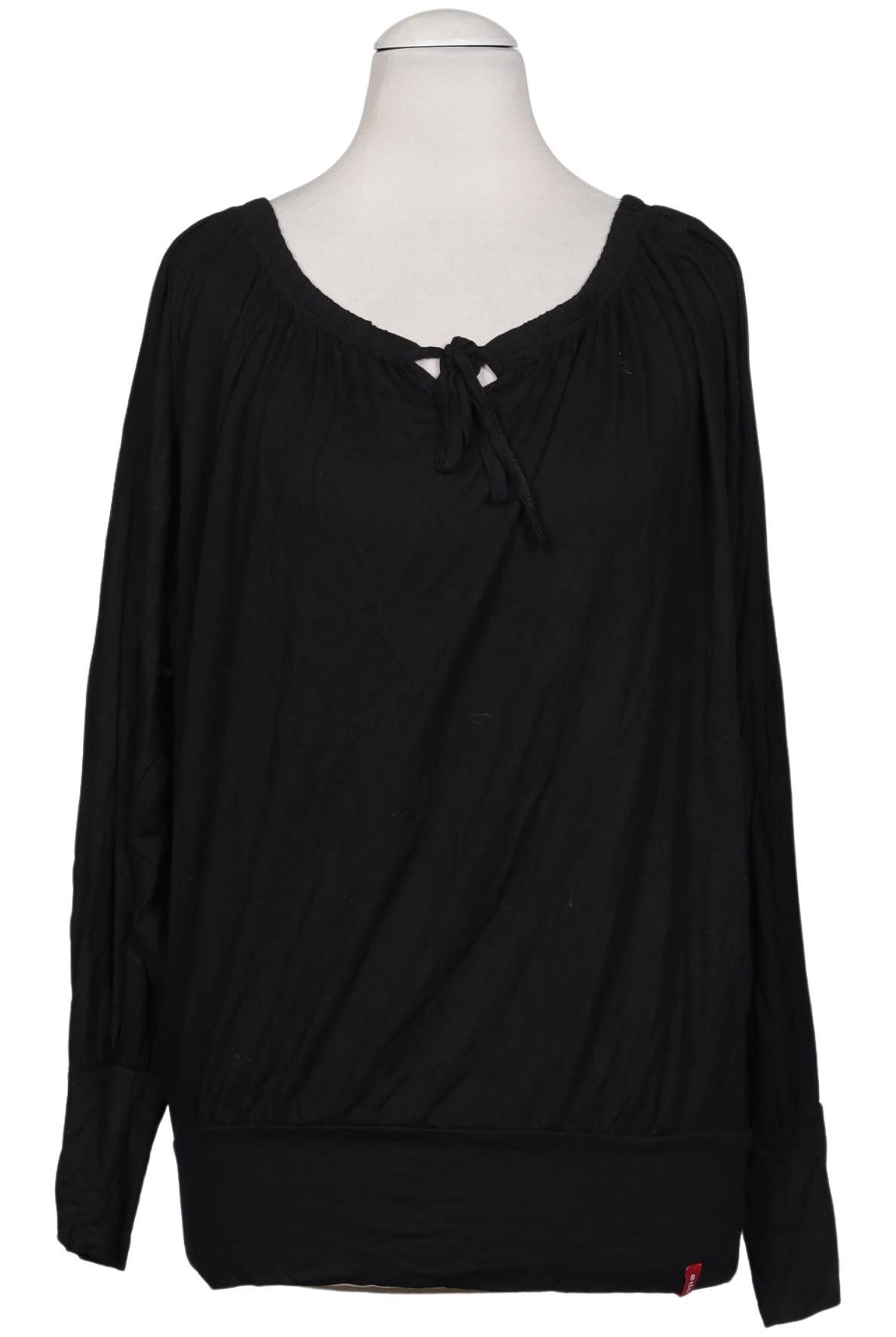 

edc by Esprit Damen Bluse, schwarz, Gr. 34