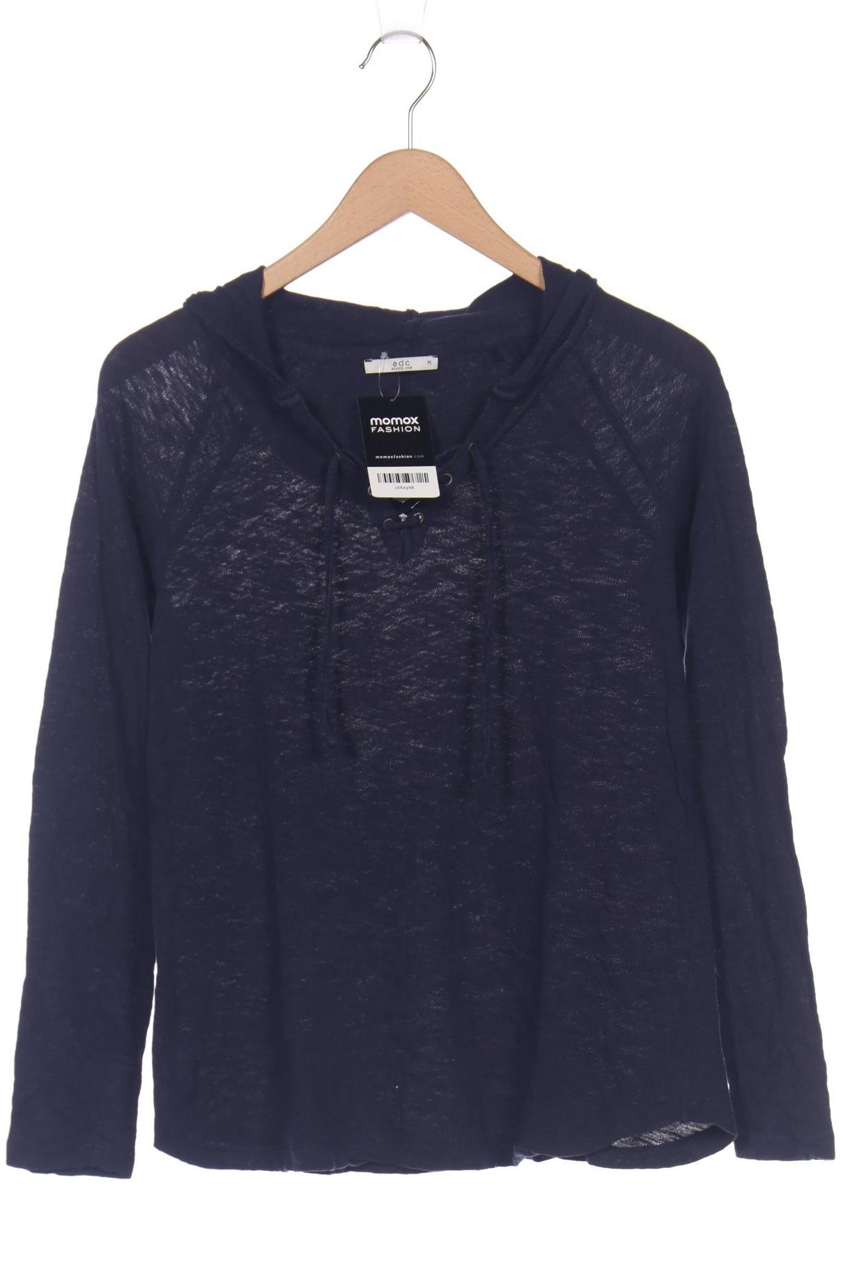 

edc by Esprit Damen Langarmshirt, marineblau, Gr. 38