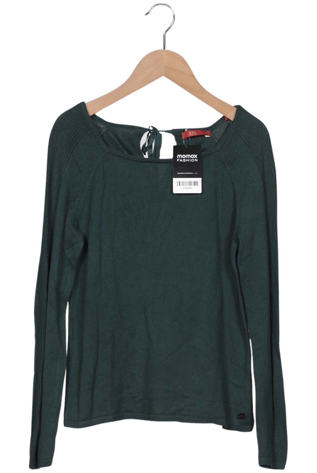 

edc by Esprit Damen Pullover, grün, Gr. 34