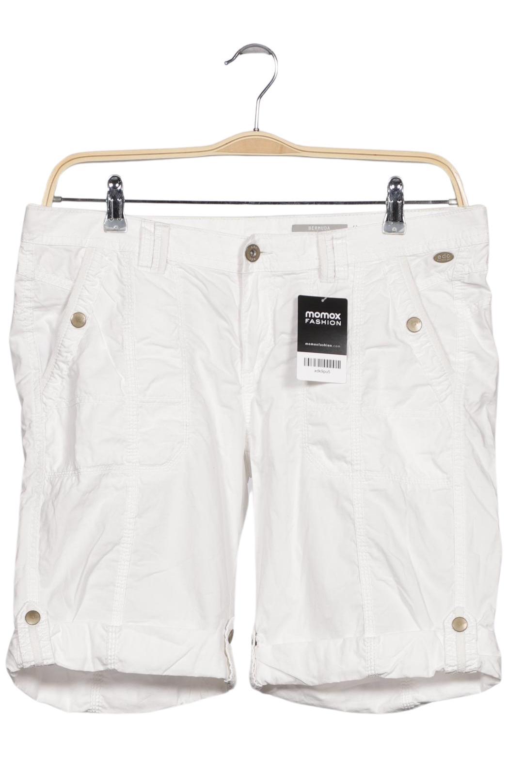 

edc by Esprit Damen Shorts, weiß, Gr. 40