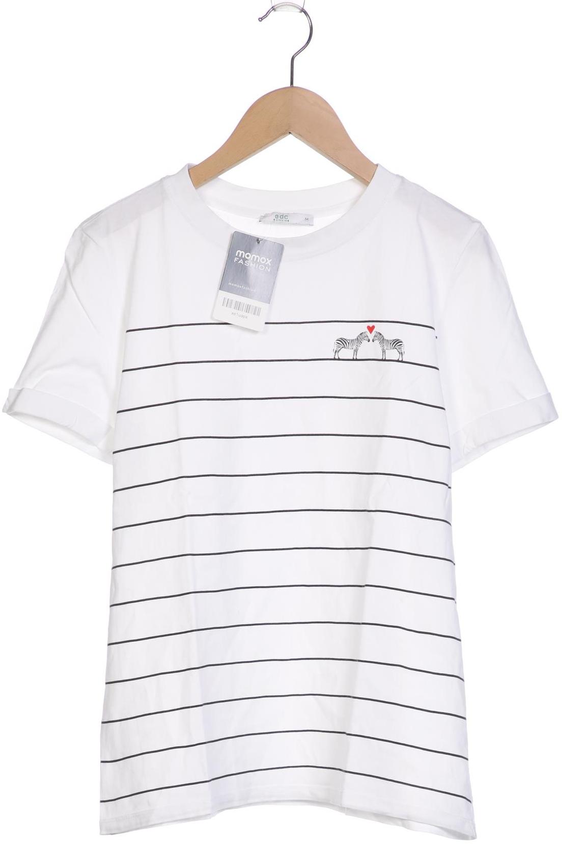 

edc by Esprit Damen T-Shirt, weiß, Gr. 38