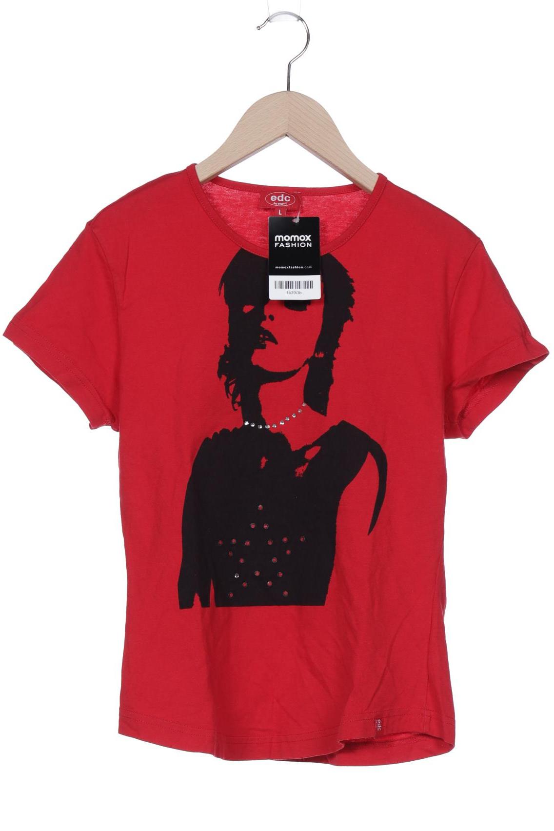 

edc by Esprit Damen T-Shirt, rot, Gr. 42