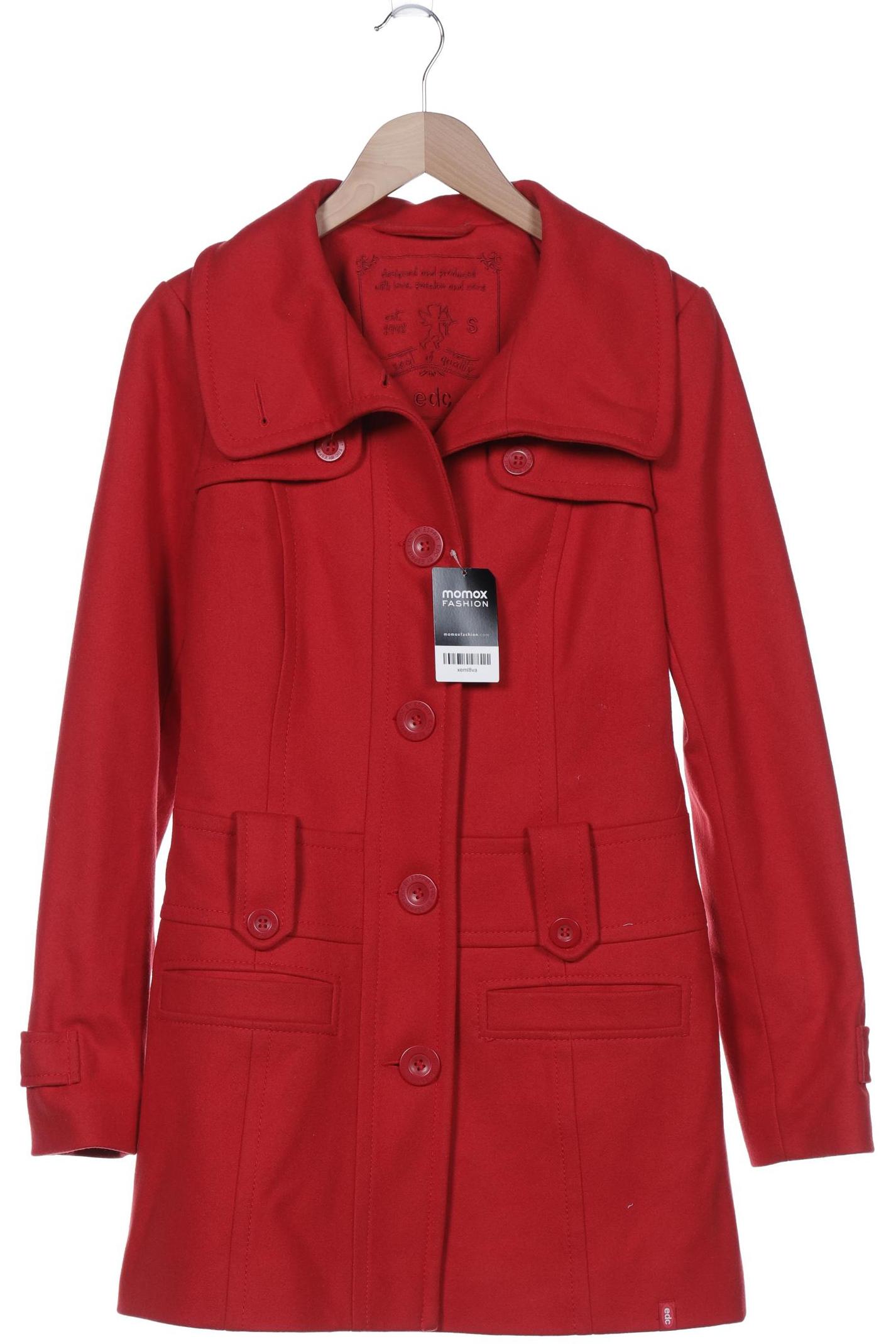 

edc by Esprit Damen Mantel, rot, Gr. 36