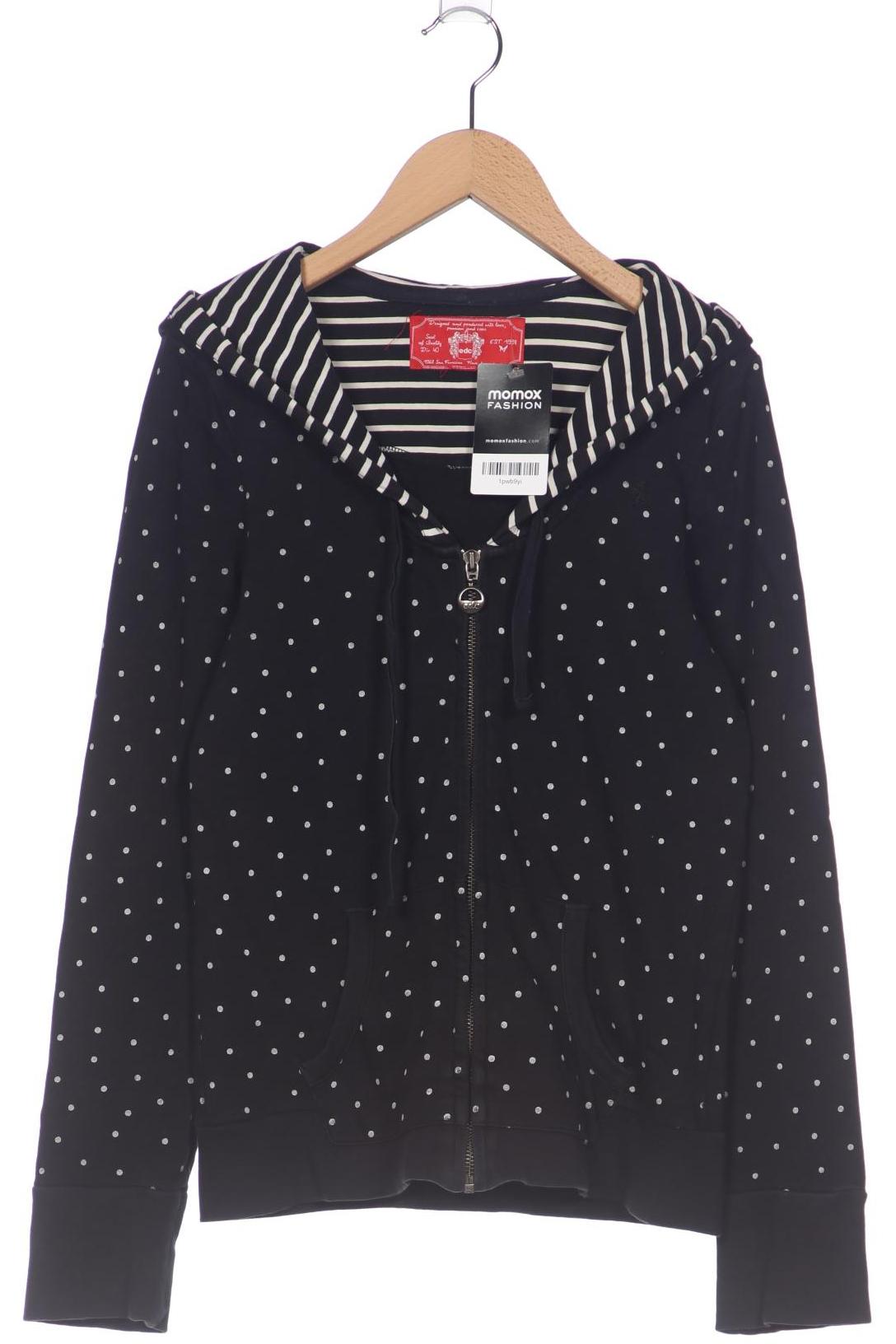 

edc by Esprit Damen Kapuzenpullover, schwarz, Gr. 38