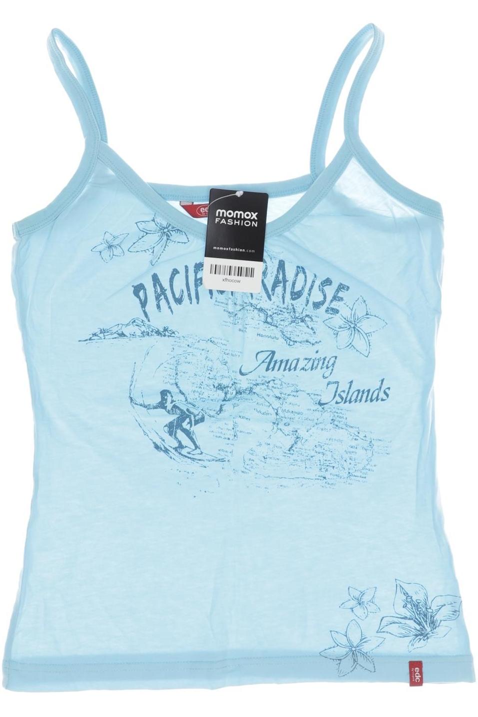

edc by Esprit Damen Top, hellblau, Gr. 36
