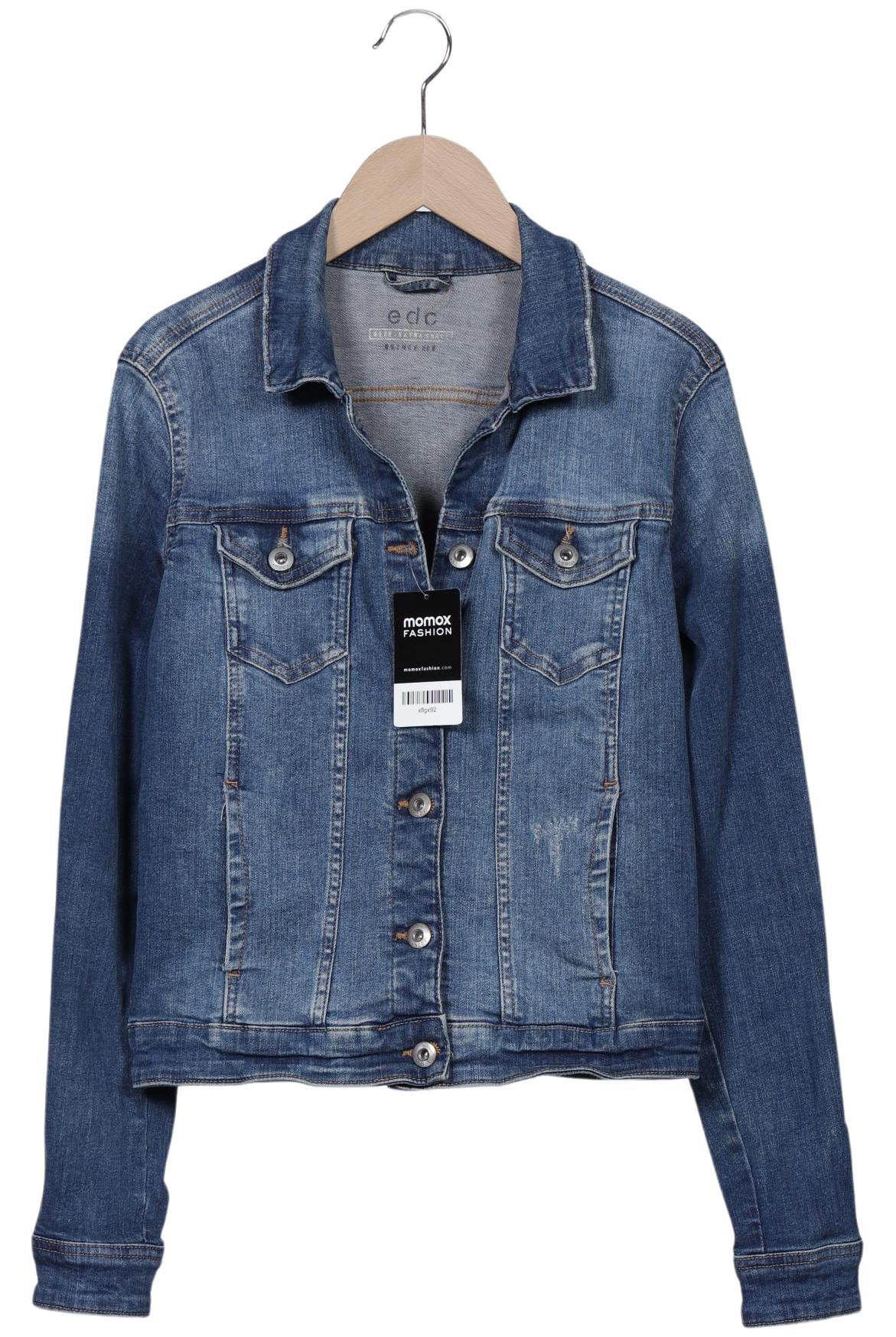 

edc by Esprit Damen Jacke, blau, Gr. 34