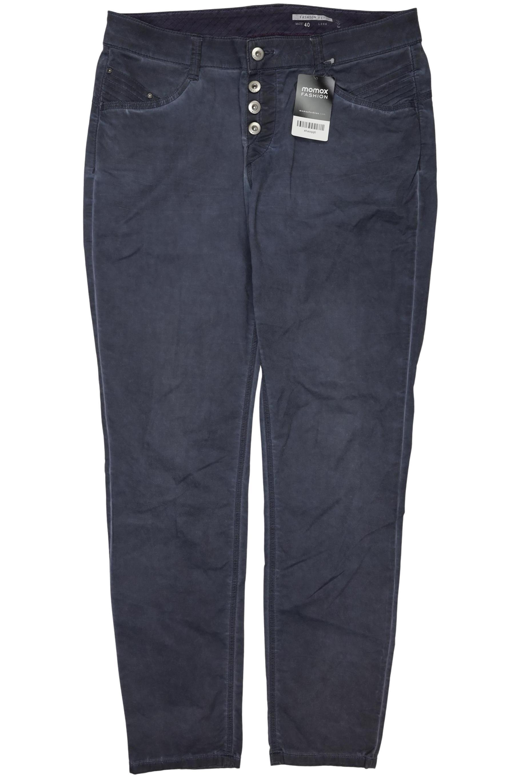 

edc by Esprit Damen Stoffhose, marineblau, Gr. 40