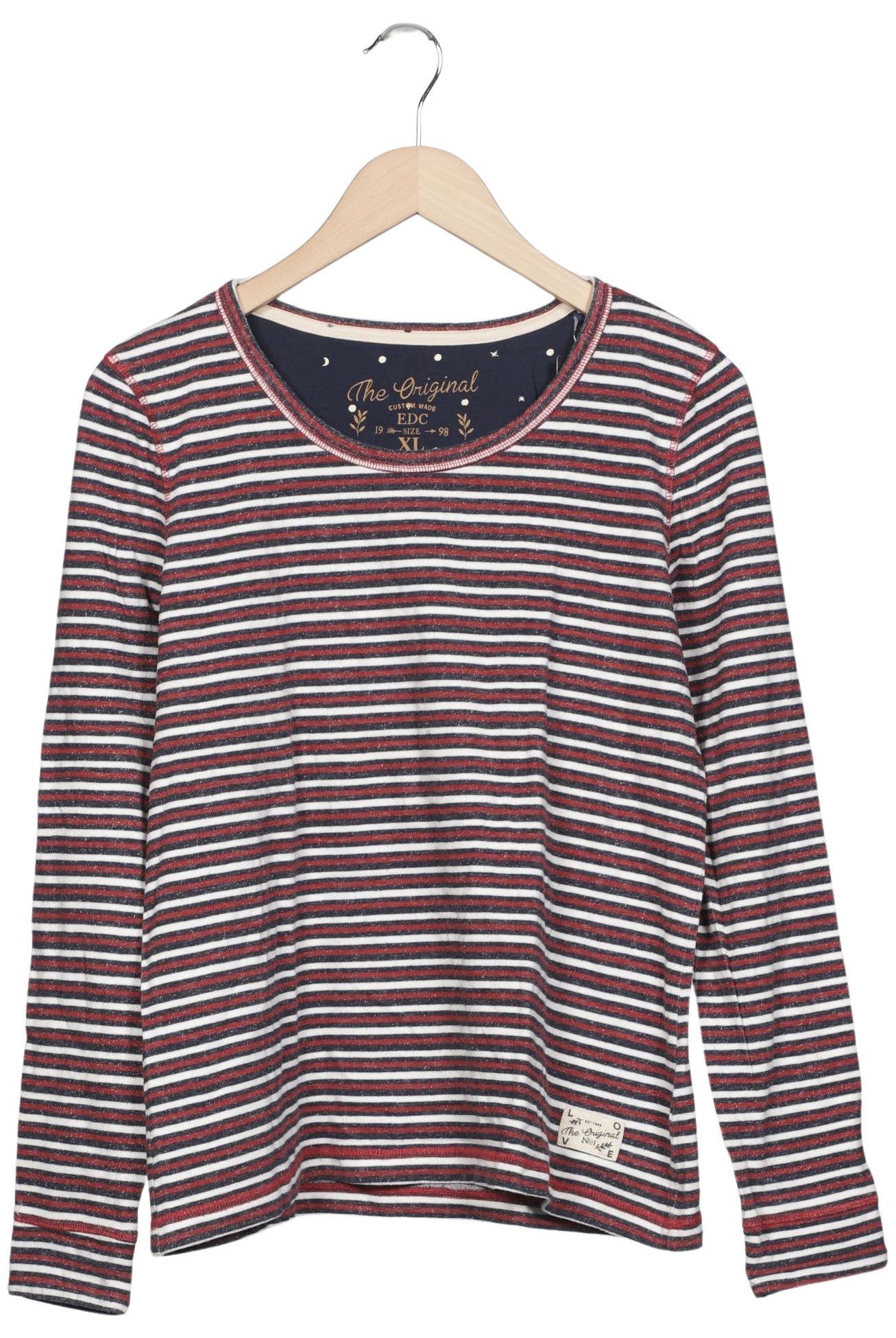 

edc by Esprit Damen Langarmshirt, mehrfarbig, Gr. 44