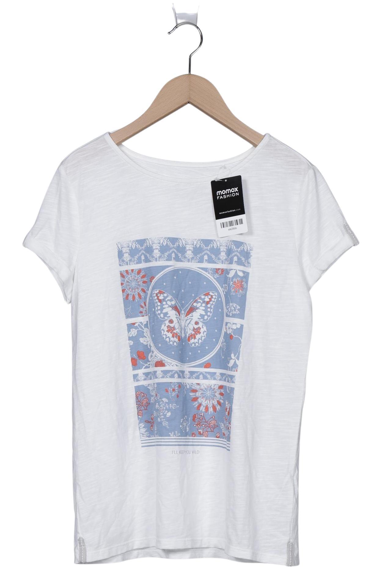 

edc by Esprit Damen T-Shirt, weiß, Gr. 38