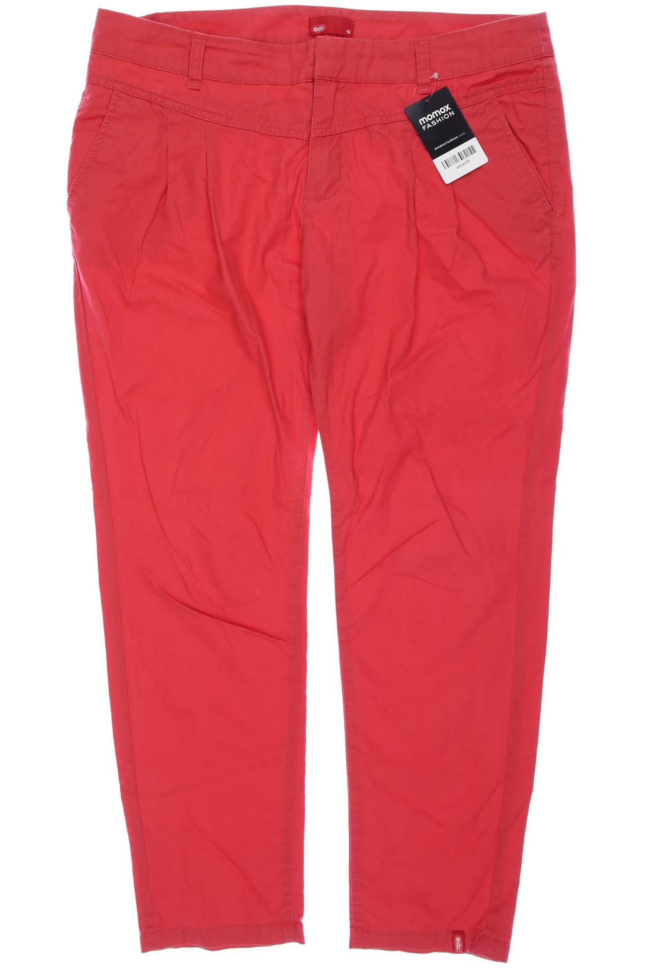 

edc by Esprit Damen Stoffhose, rot, Gr. 40