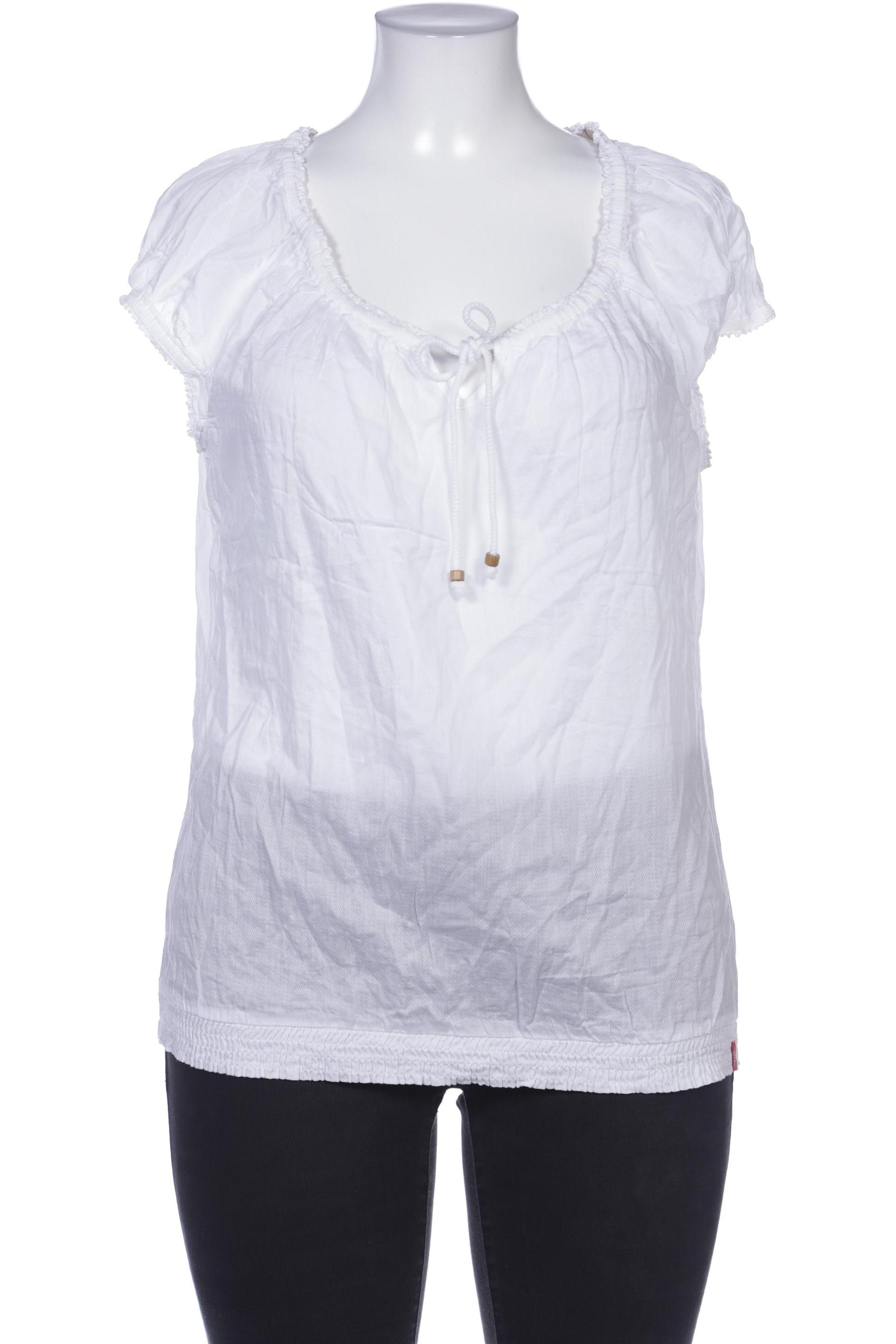 

edc by Esprit Damen Bluse, weiß, Gr. 46