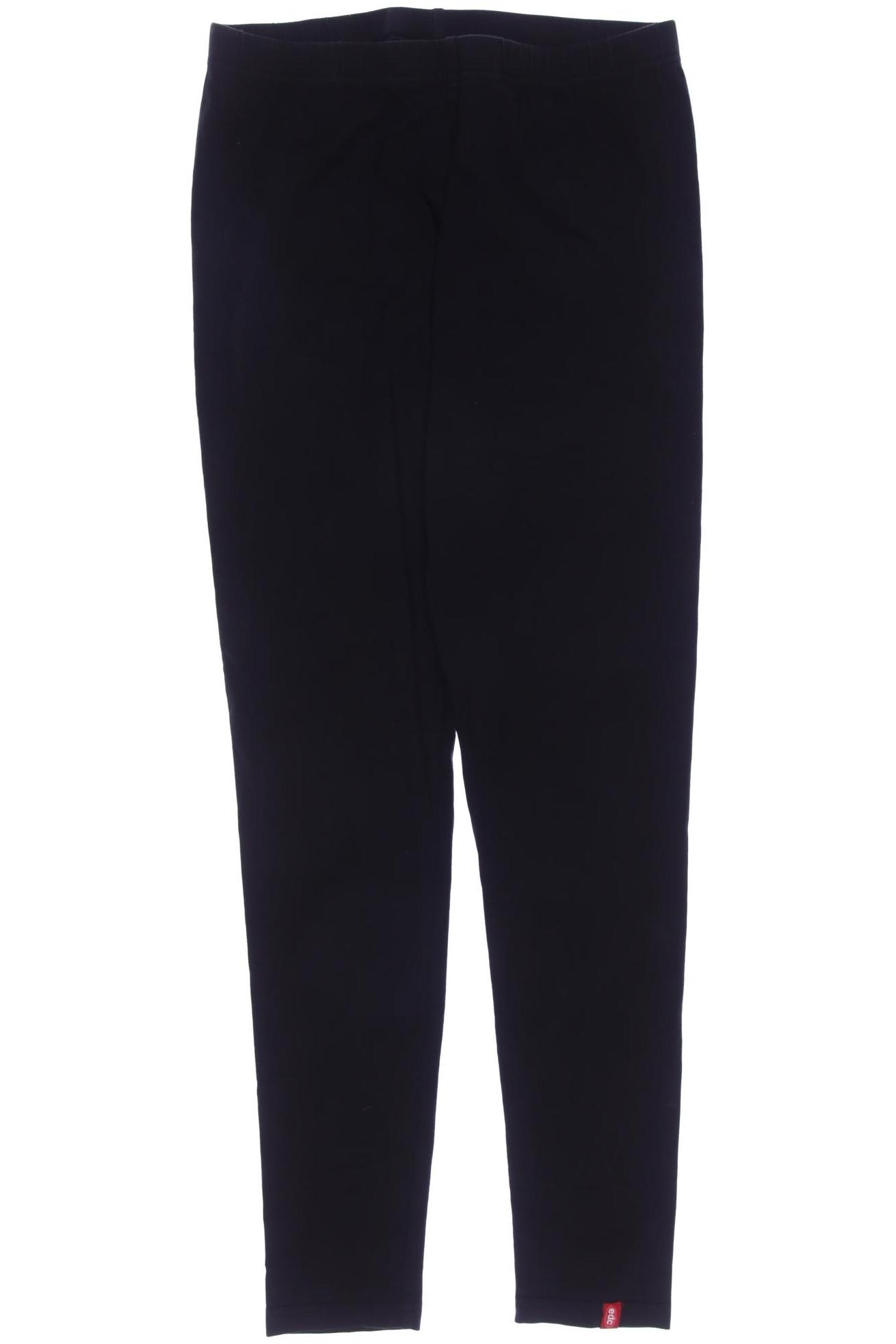 

edc by Esprit Damen Stoffhose, schwarz, Gr. 0